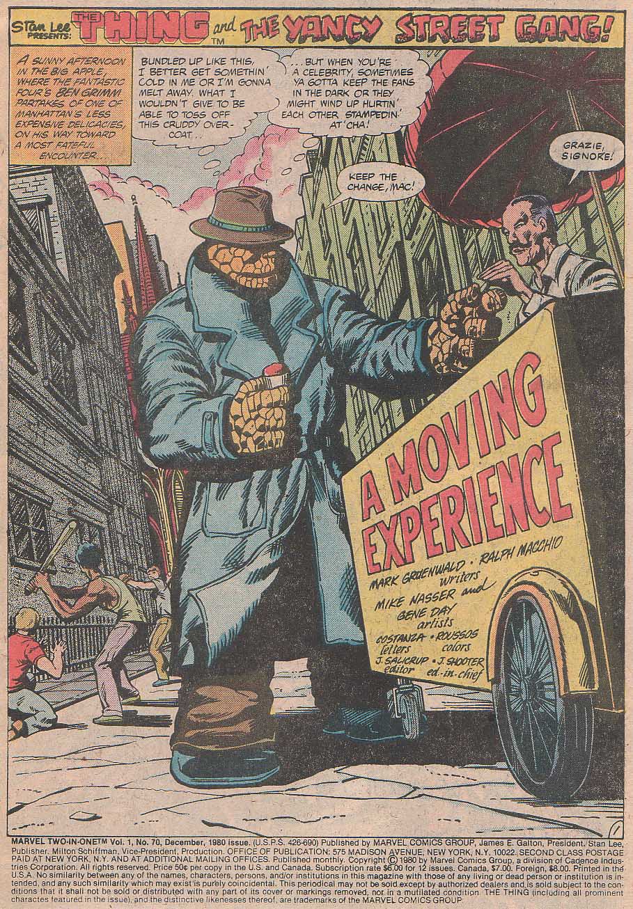 Read online Marvel Two-In-One comic -  Issue #70 - 2