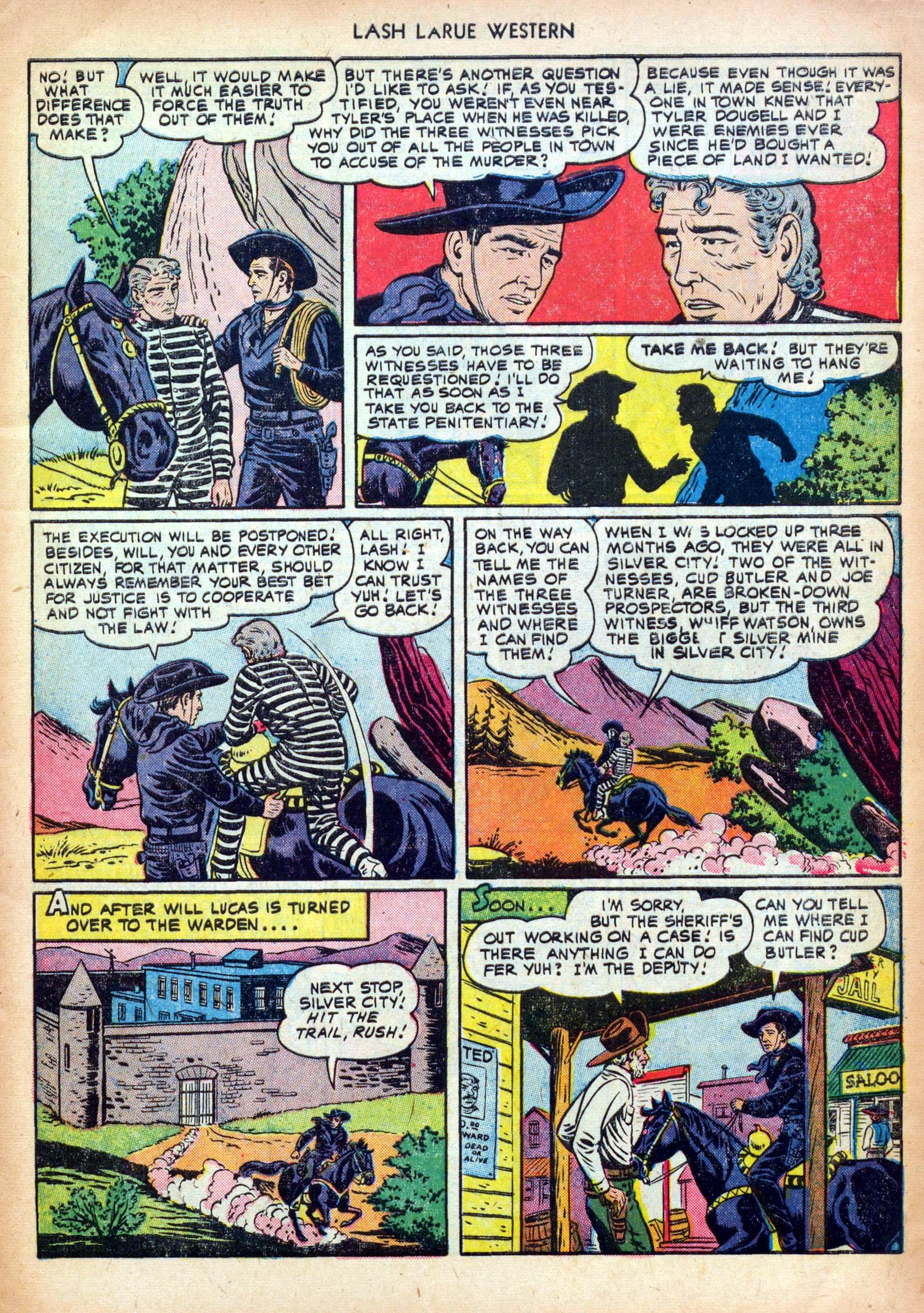 Read online Lash Larue Western (1949) comic -  Issue #24 - 5