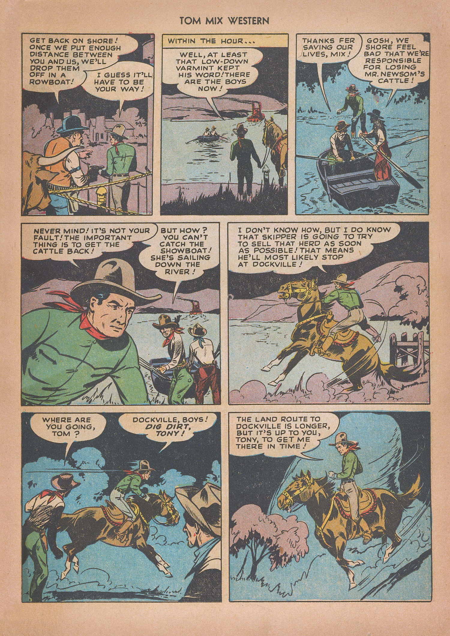 Read online Tom Mix Western (1948) comic -  Issue #13 - 29