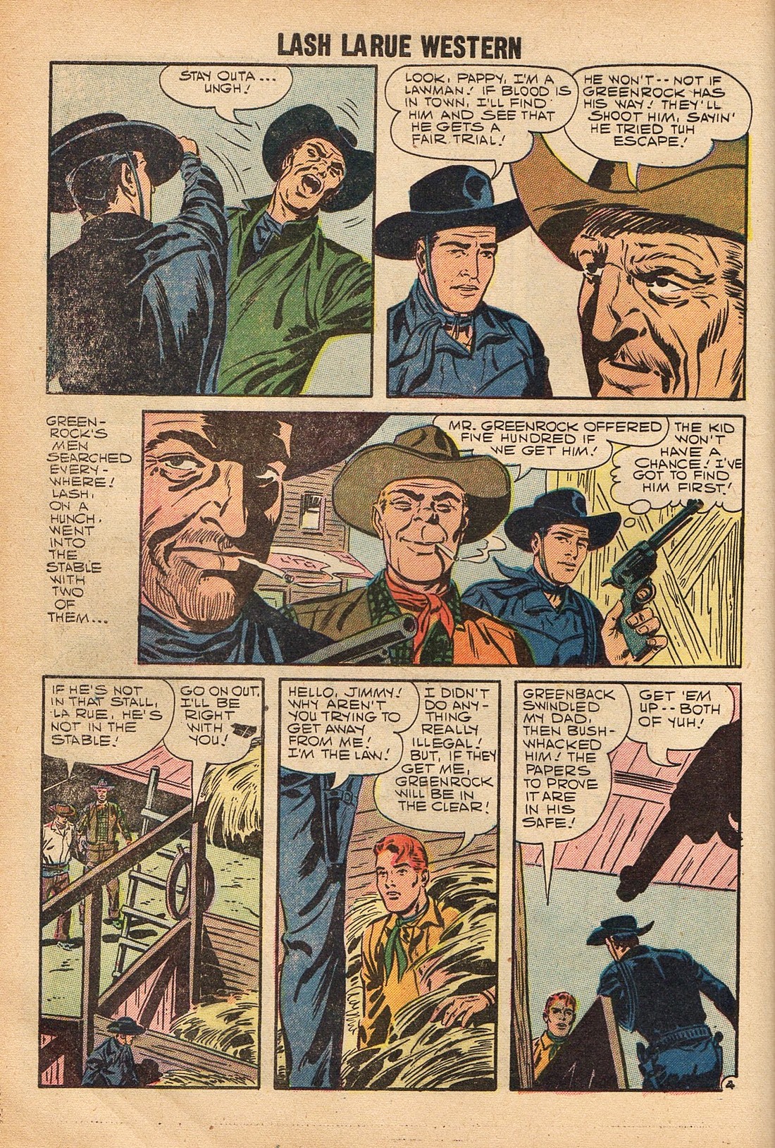 Read online Lash Larue Western (1949) comic -  Issue #67 - 14
