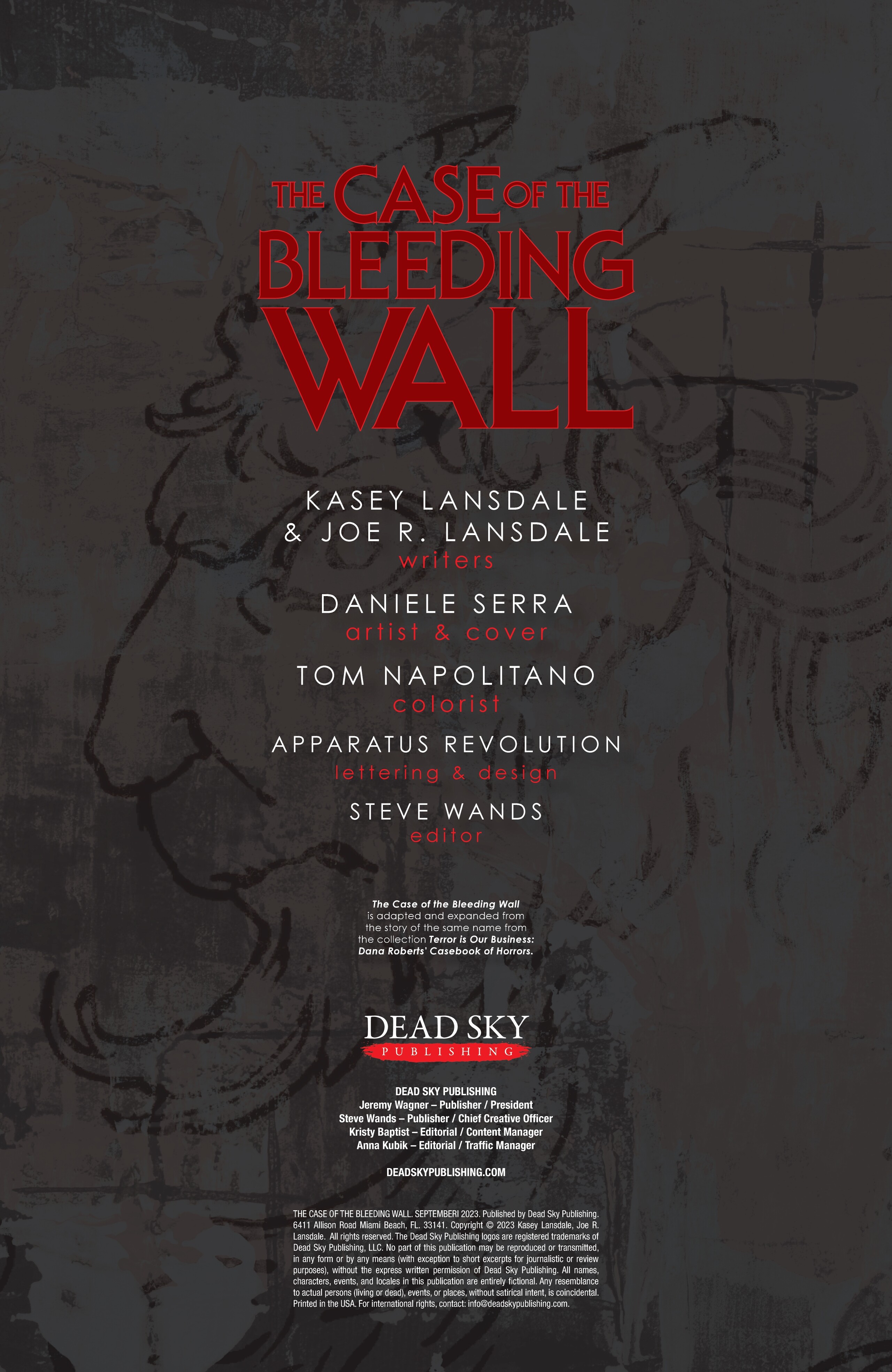 Read online The Case of the Bleeding Wall comic -  Issue #1 - 2