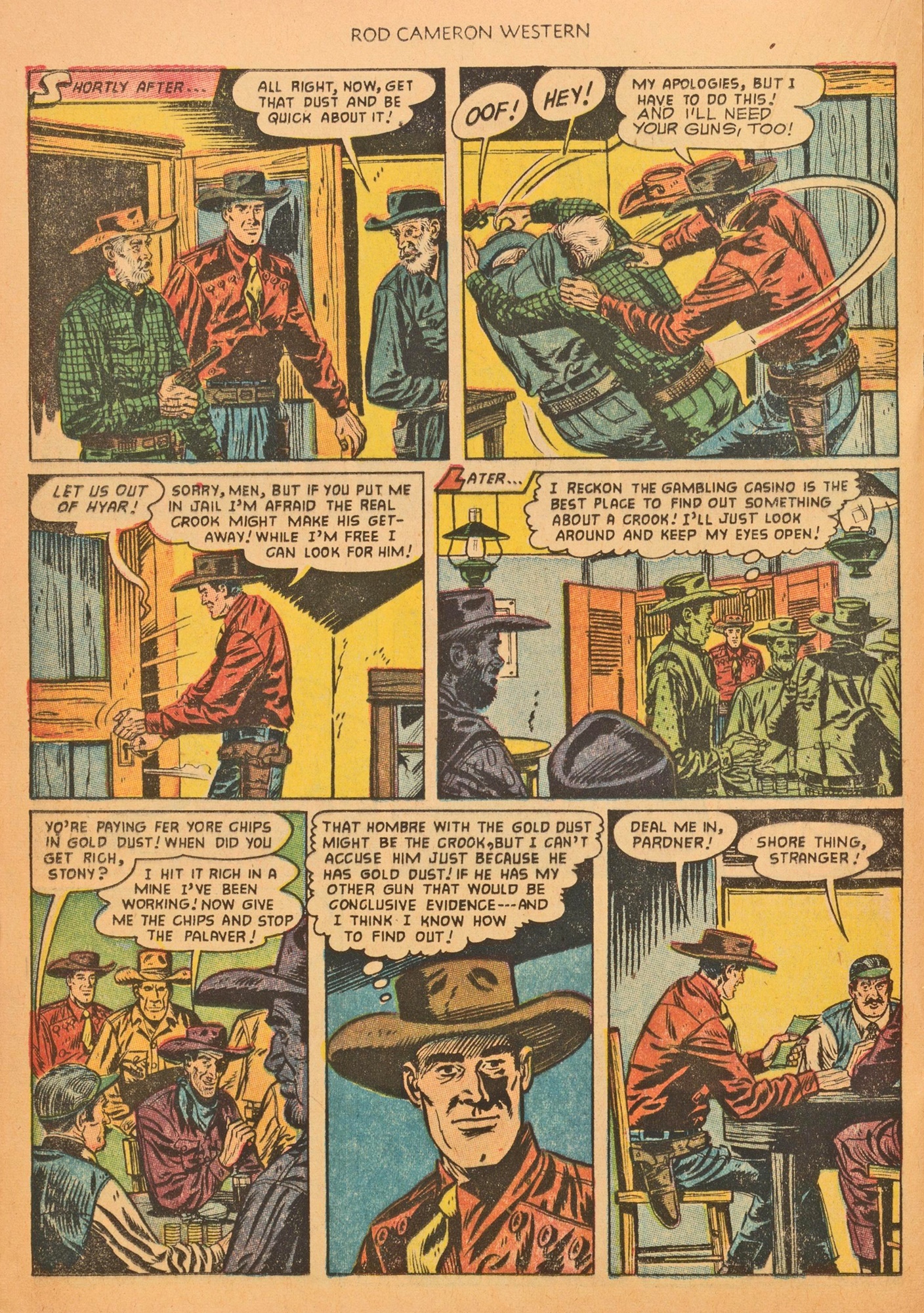 Read online Rod Cameron Western comic -  Issue #20 - 20
