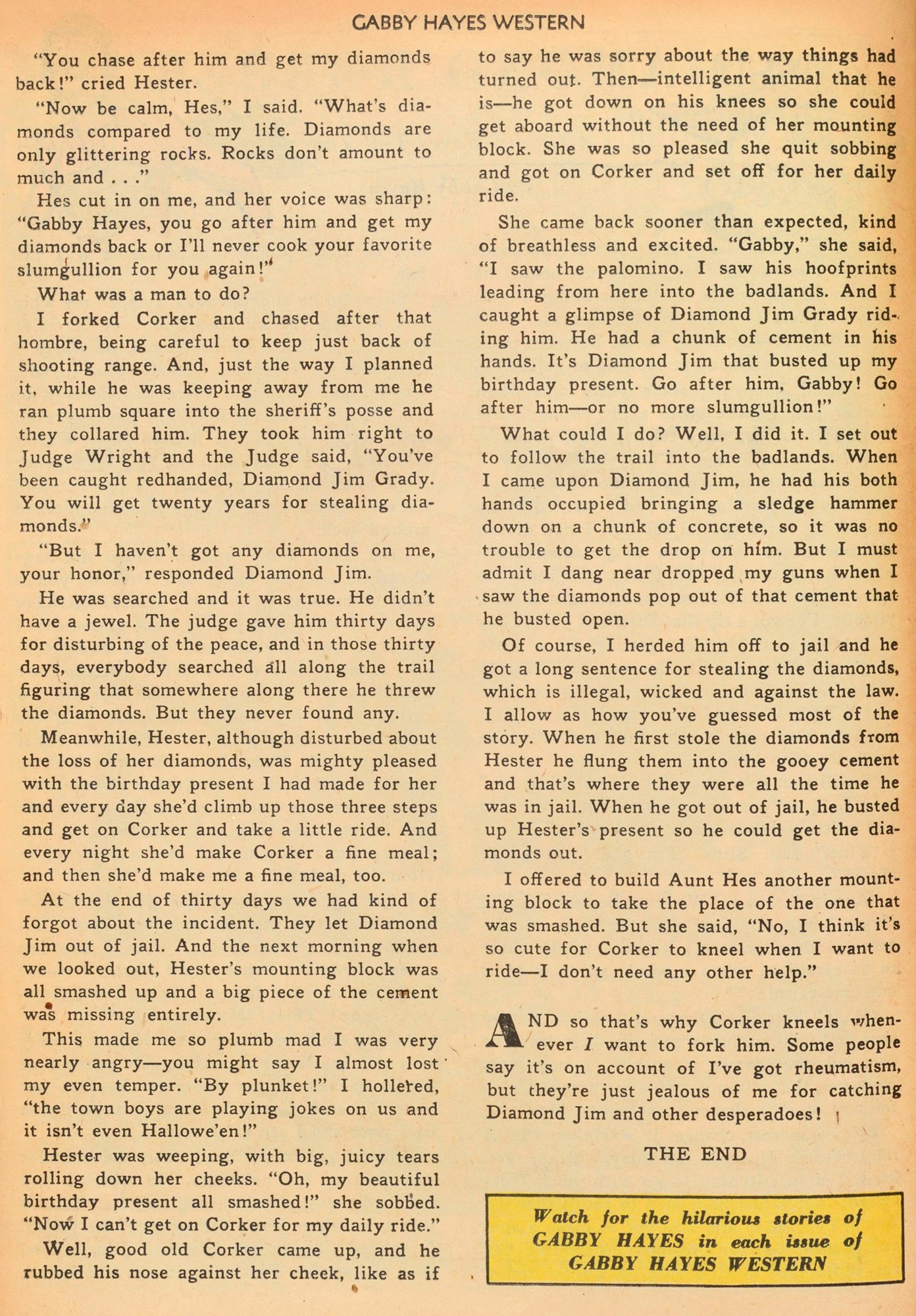 Read online Gabby Hayes Western comic -  Issue #32 - 14