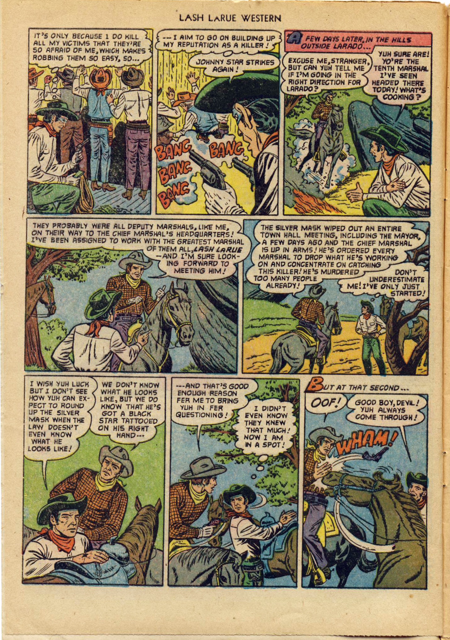 Read online Lash Larue Western (1949) comic -  Issue #29 - 4
