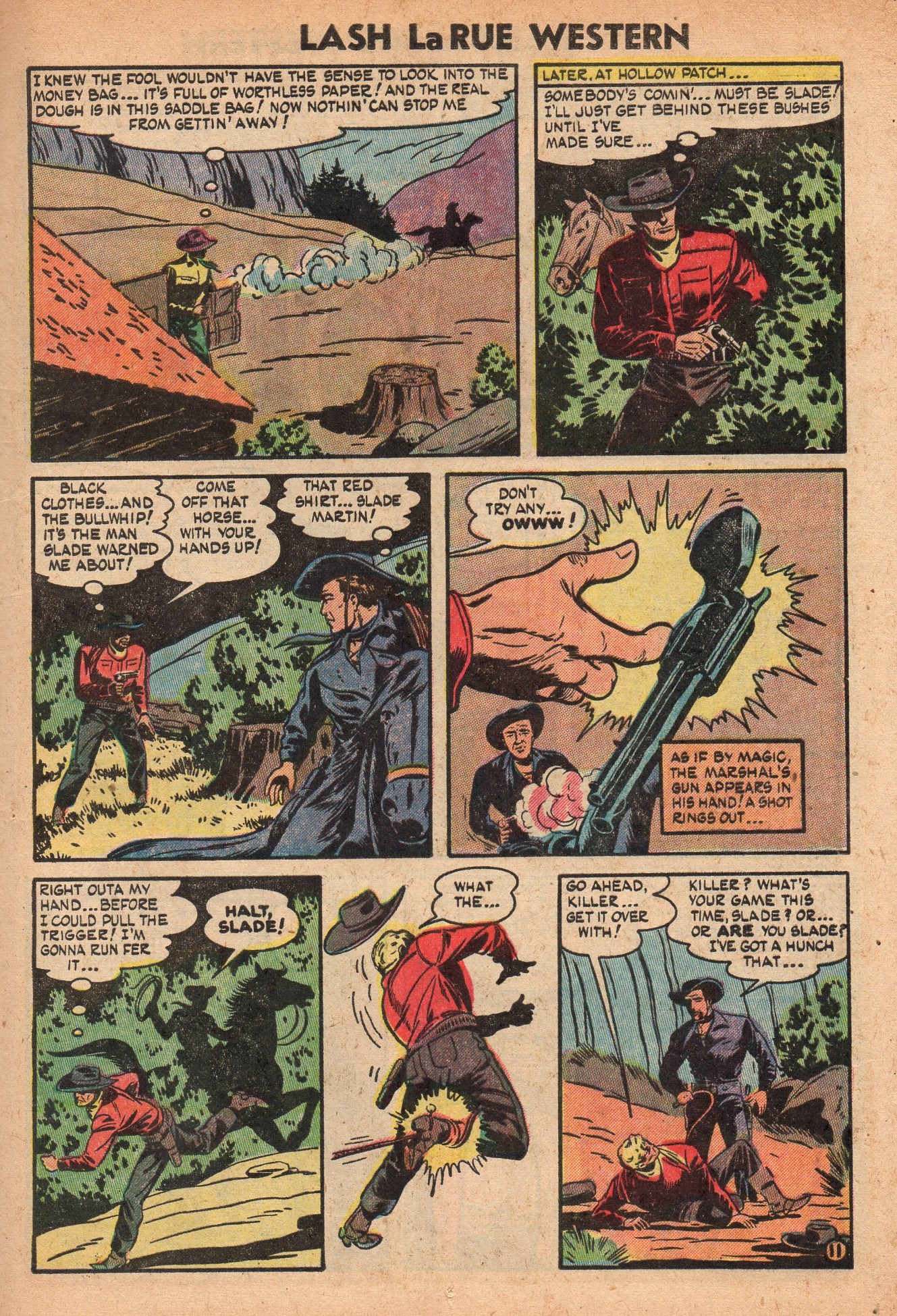 Read online Lash Larue Western (1949) comic -  Issue #49 - 13