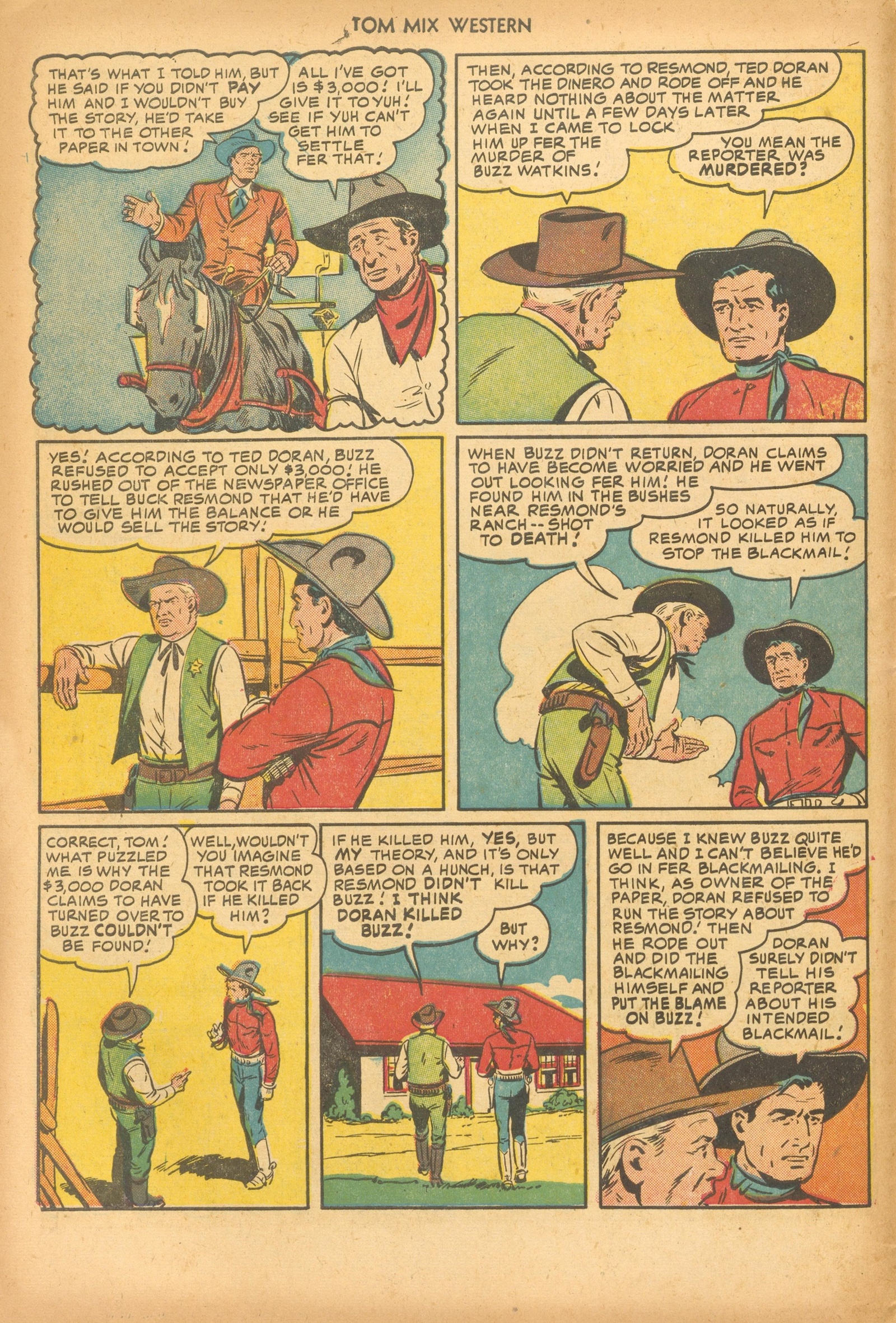 Read online Tom Mix Western (1948) comic -  Issue #46 - 6