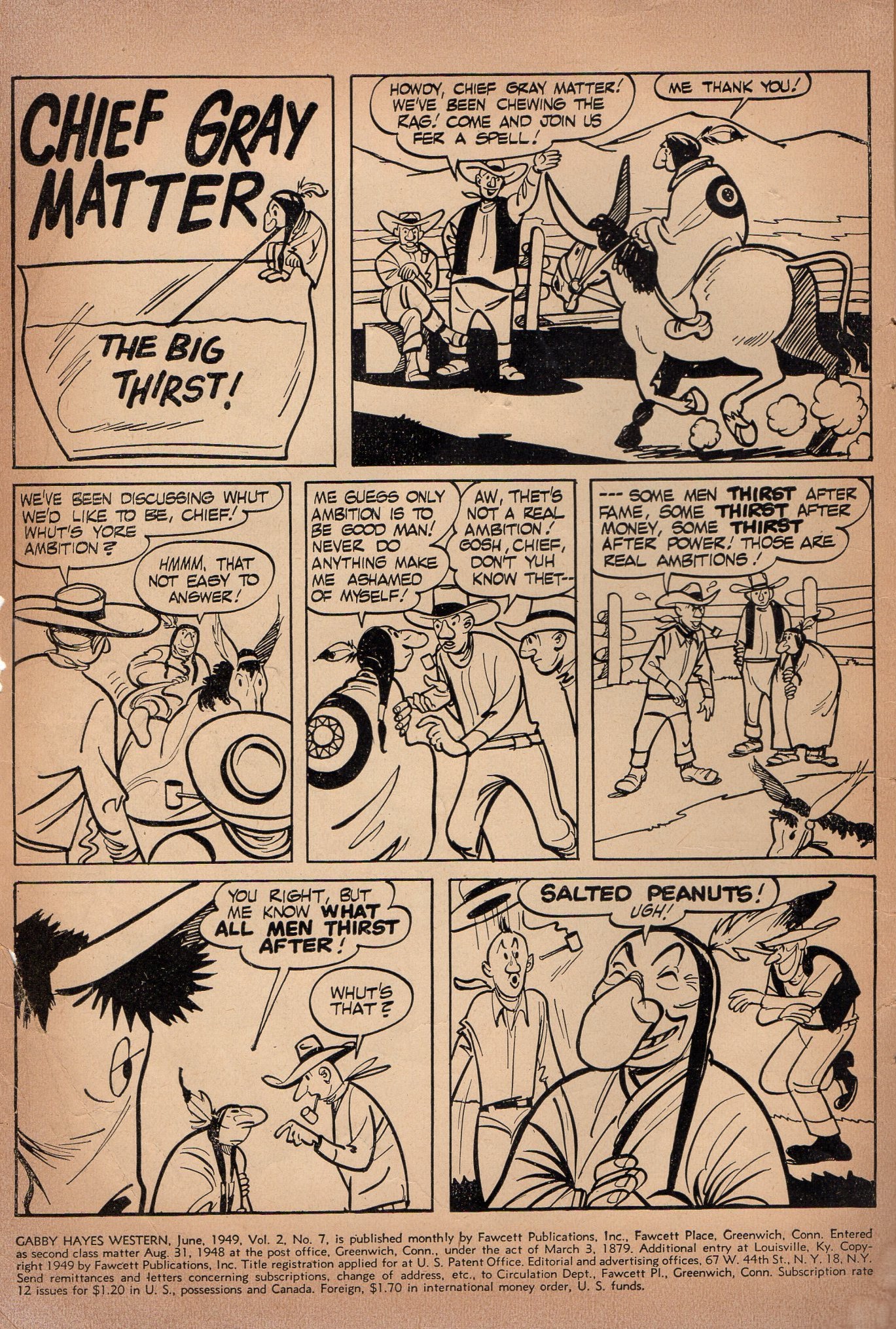 Read online Gabby Hayes Western comic -  Issue #7 - 2