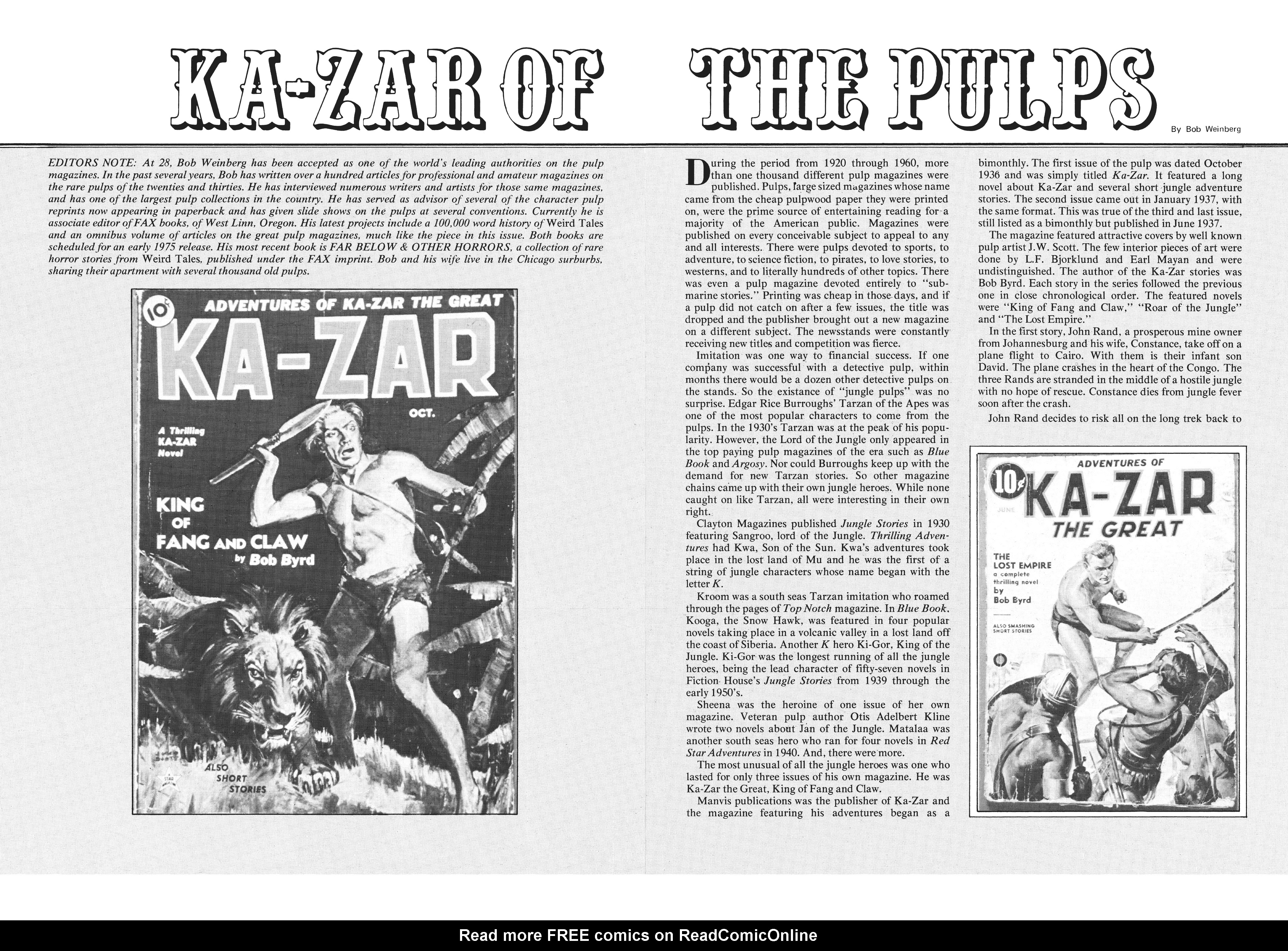 Read online Marvel Masterworks: Ka-Zar comic -  Issue # TPB 3 (Part 3) - 1