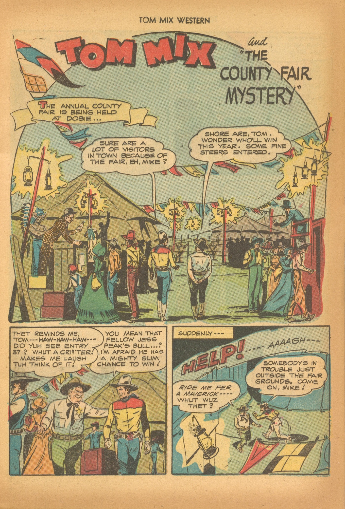 Read online Tom Mix Western (1948) comic -  Issue #6 - 17