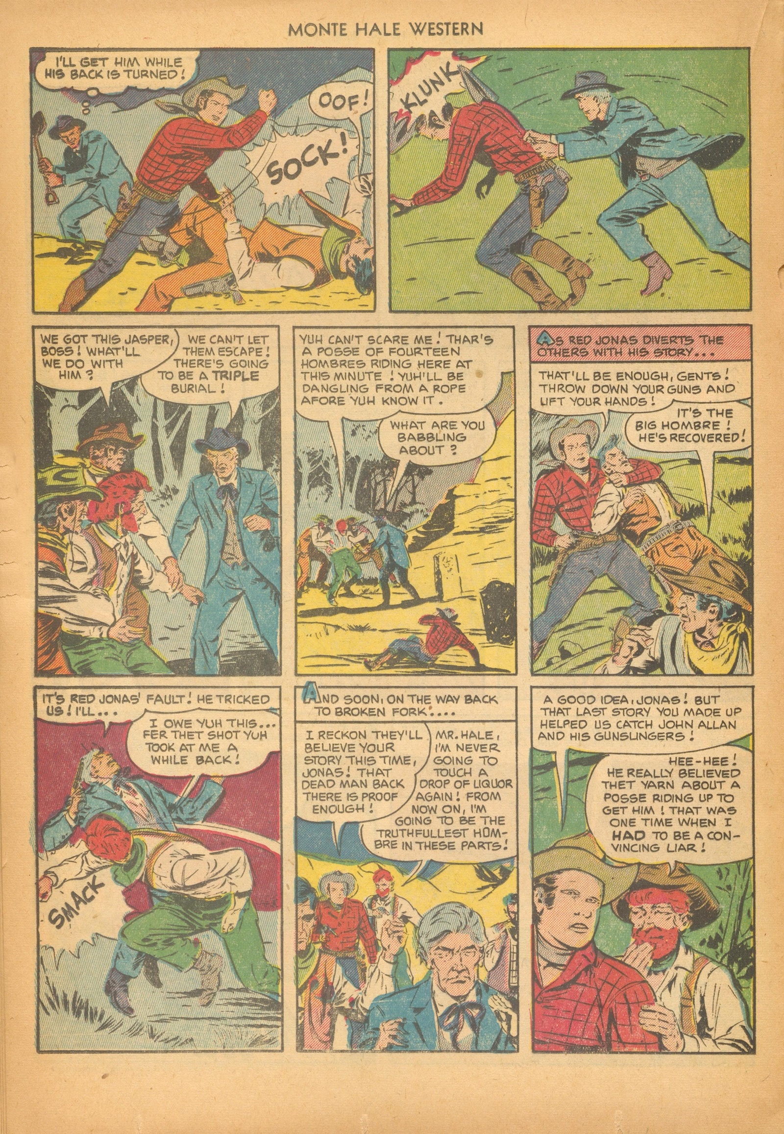 Read online Monte Hale Western comic -  Issue #75 - 20