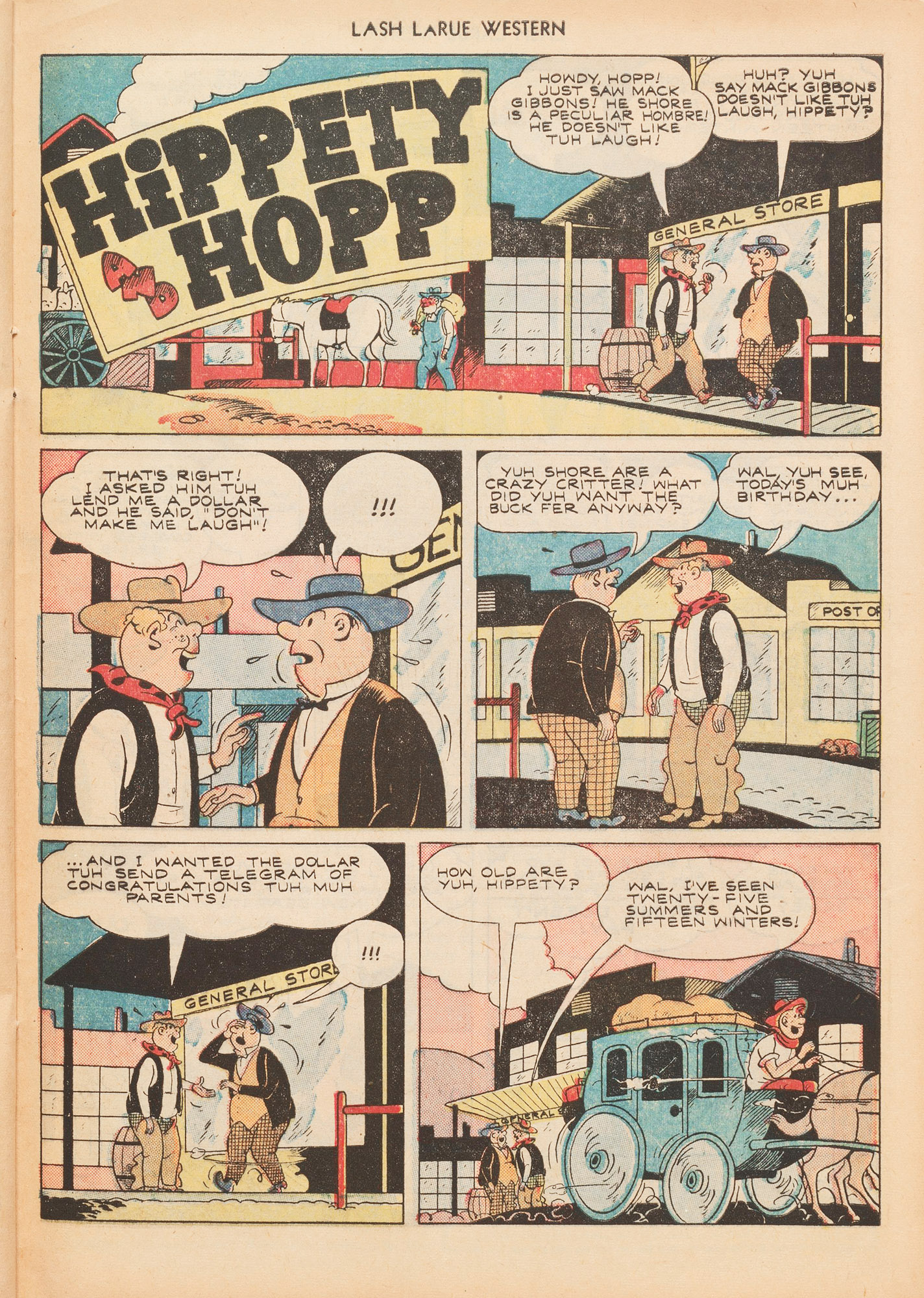 Read online Lash Larue Western (1949) comic -  Issue #7 - 33