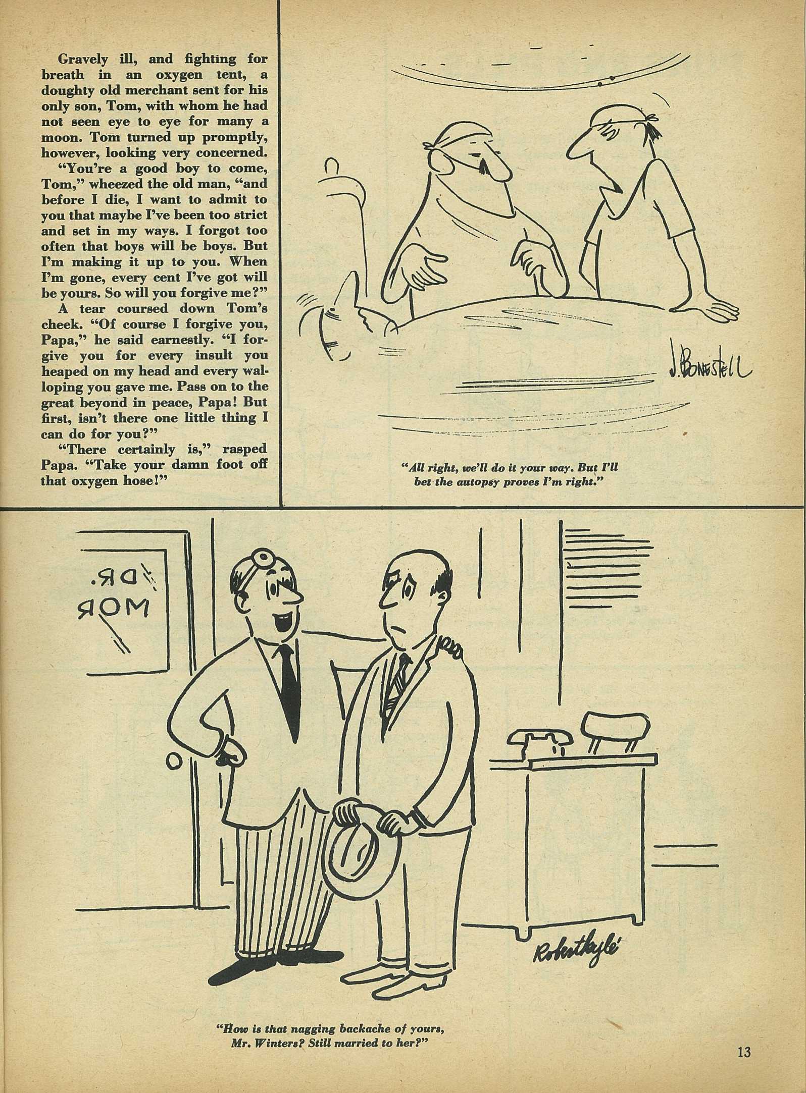 Read online Cartoons and Gags comic -  Issue #5 - 13