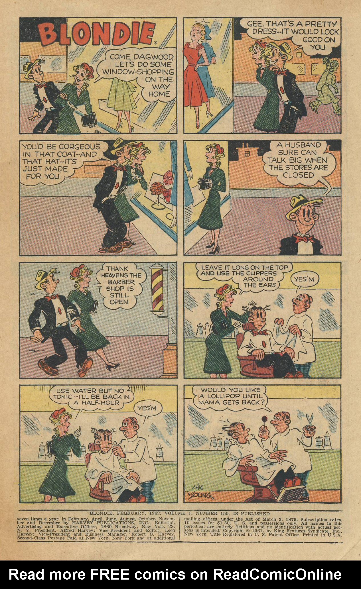 Read online Blondie Comics (1960) comic -  Issue #150 - 3