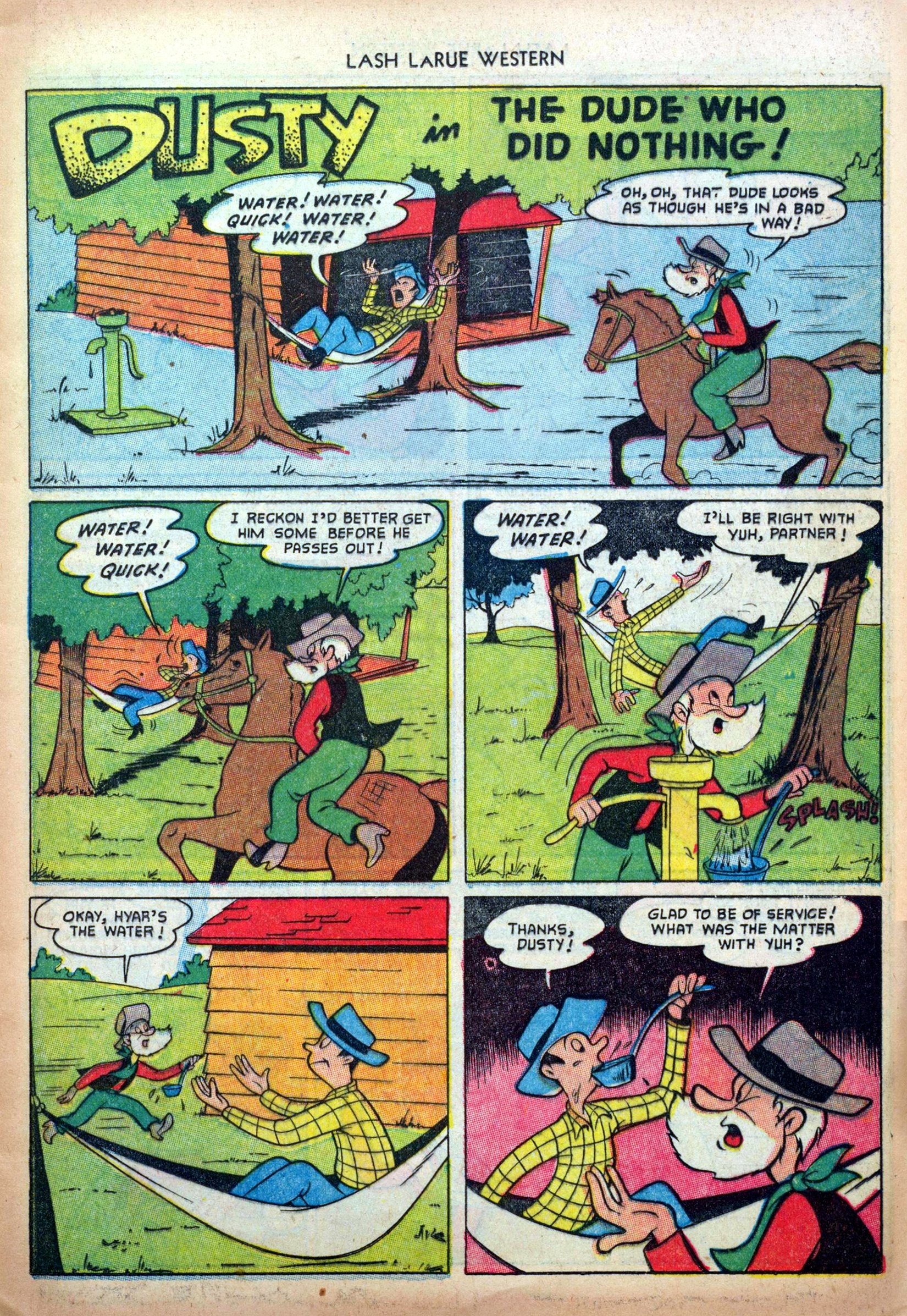 Read online Lash Larue Western (1949) comic -  Issue #33 - 13