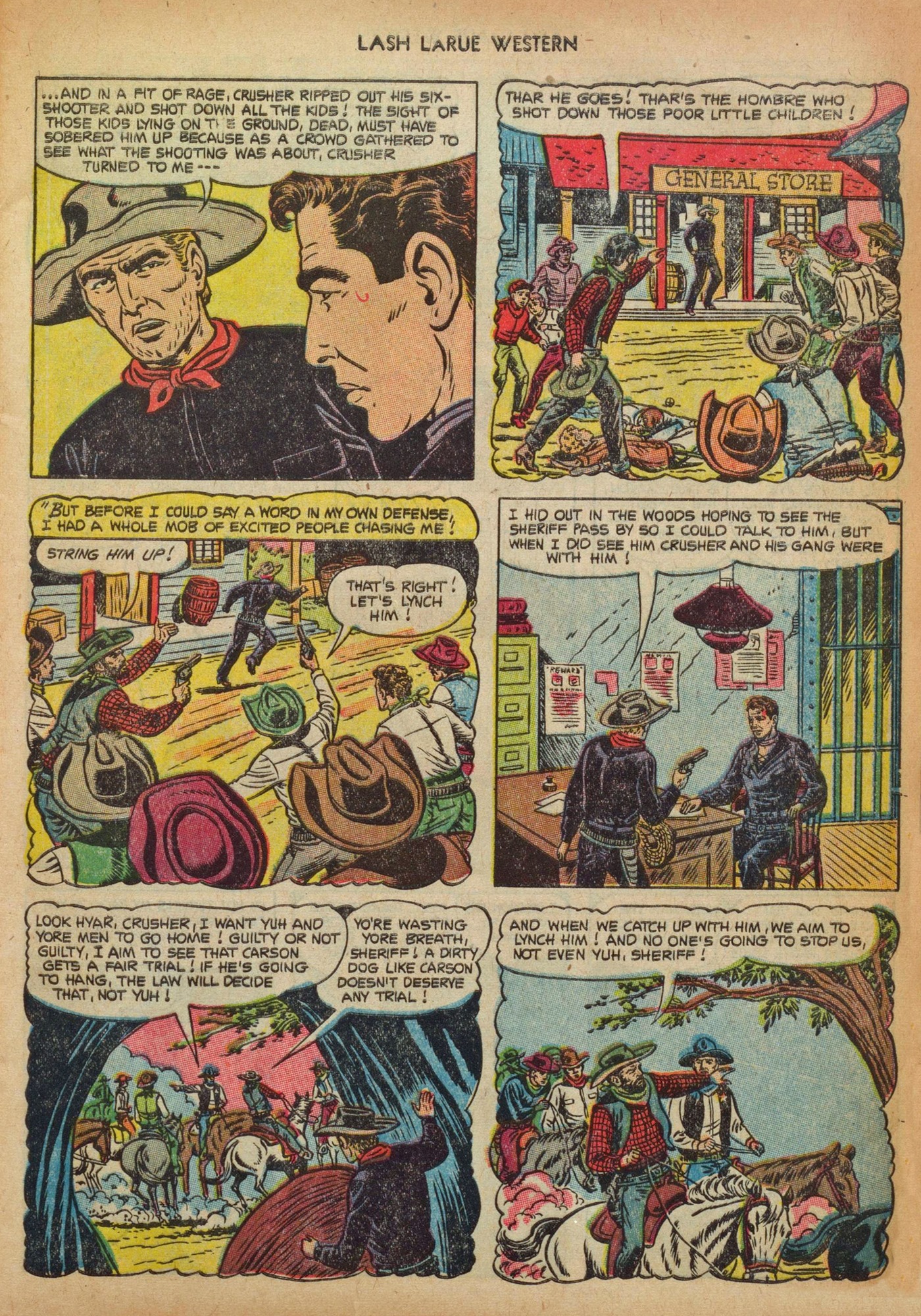 Read online Lash Larue Western (1949) comic -  Issue #41 - 5
