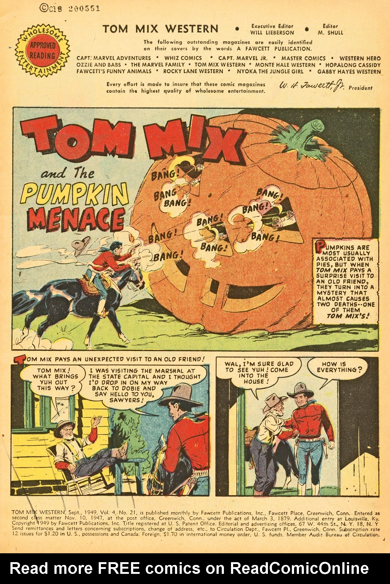 Read online Tom Mix Western (1948) comic -  Issue #21 - 3