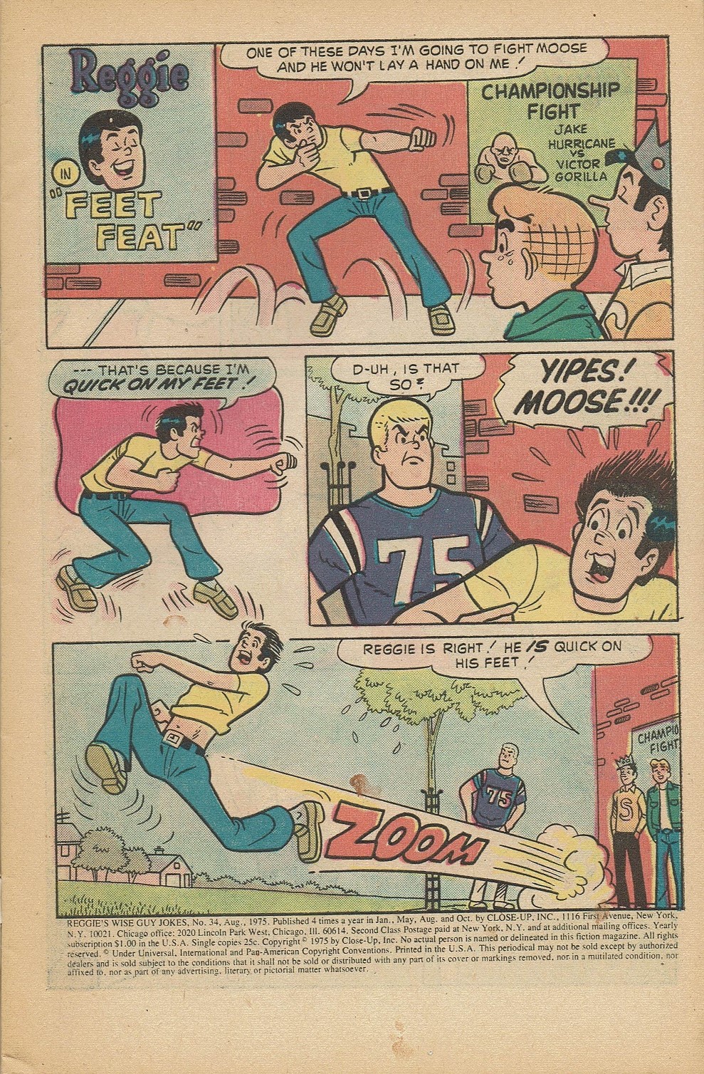 Read online Reggie's Wise Guy Jokes comic -  Issue #34 - 3