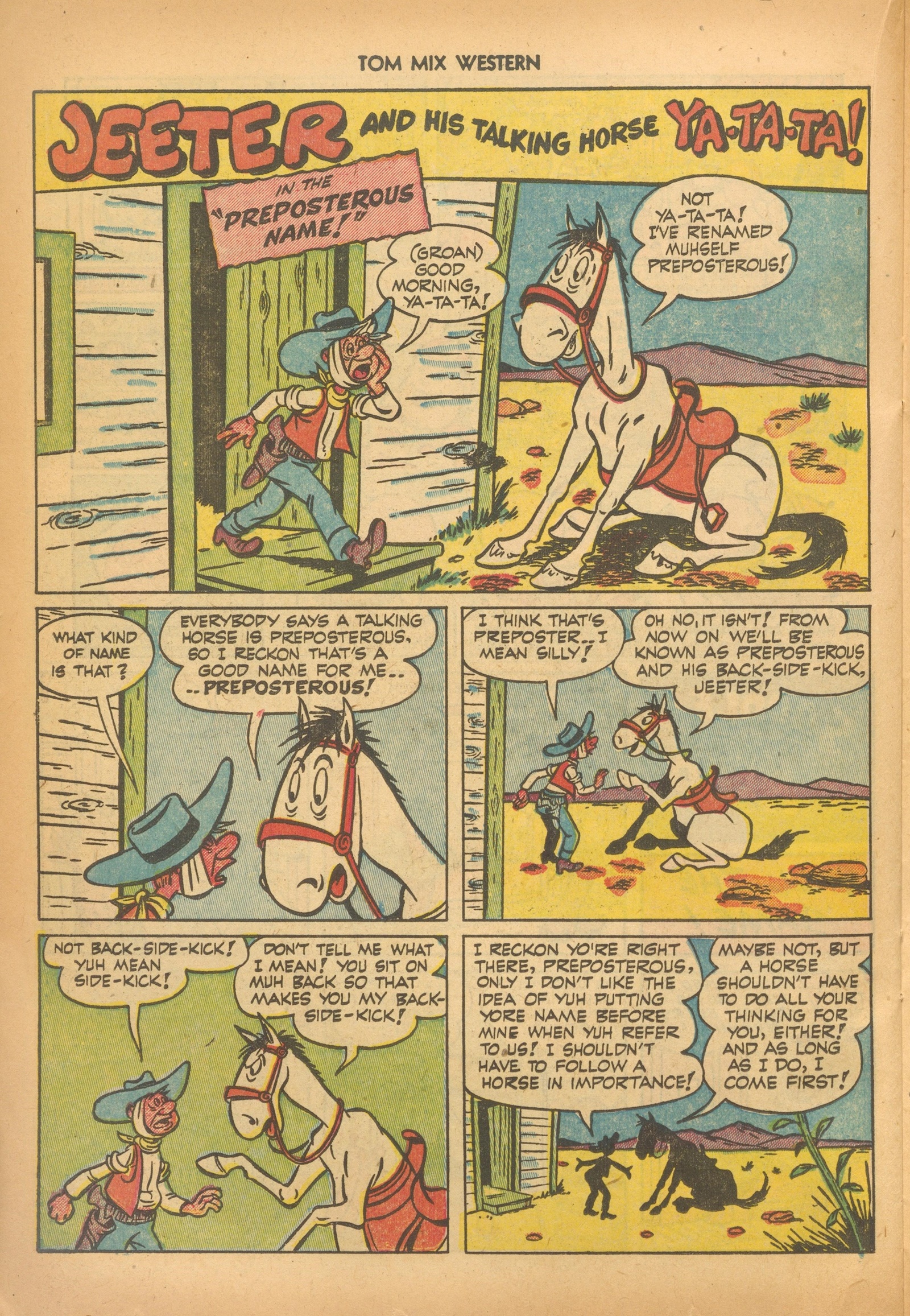Read online Tom Mix Western (1948) comic -  Issue #56 - 22