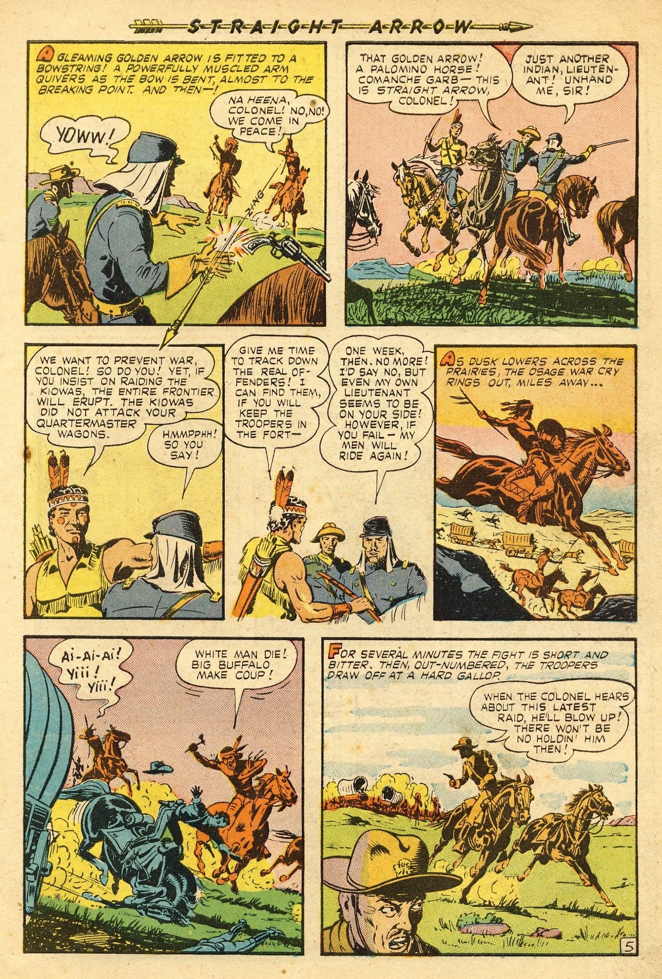 Read online Straight Arrow comic -  Issue #1 - 7