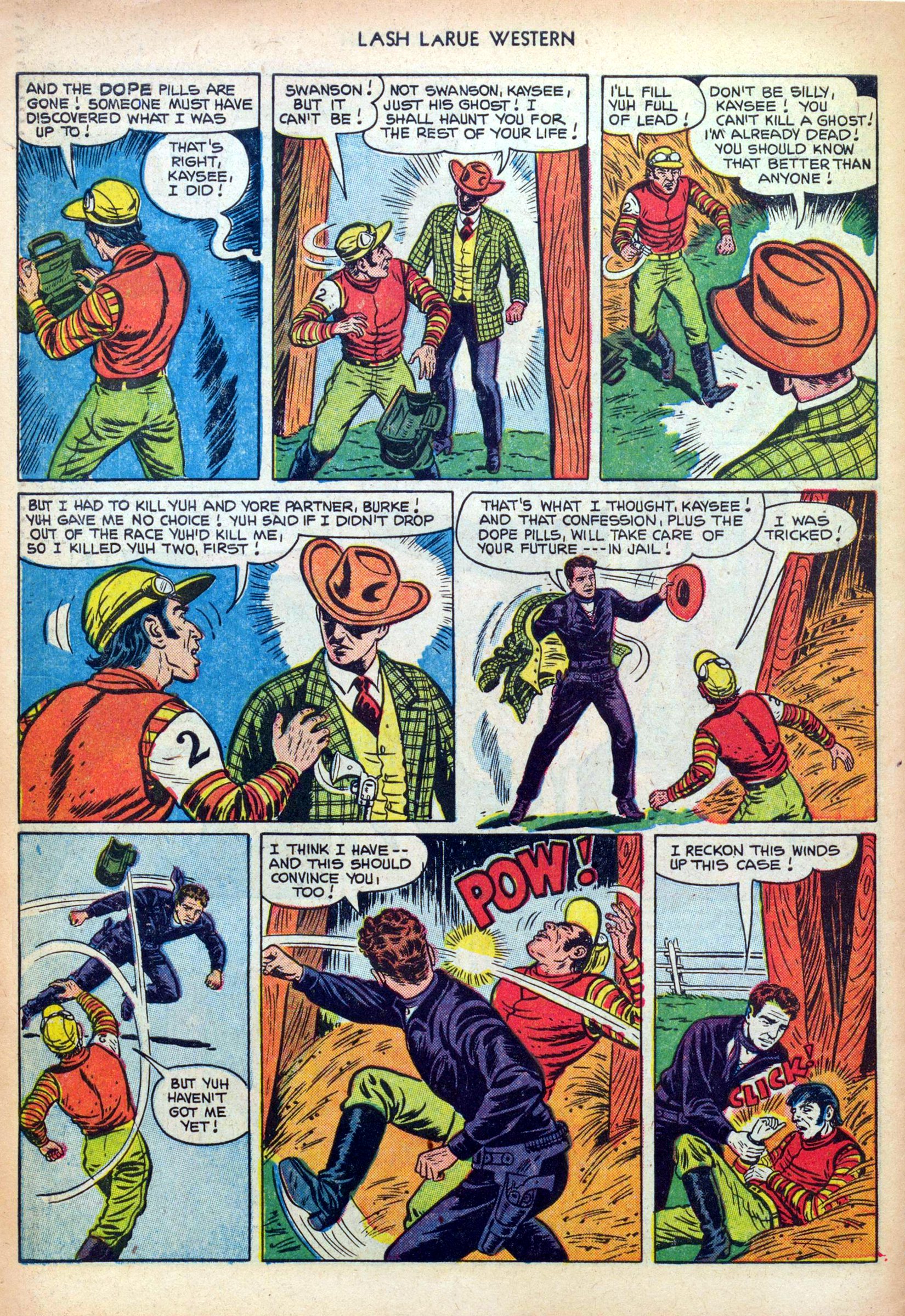 Read online Lash Larue Western (1949) comic -  Issue #25 - 34