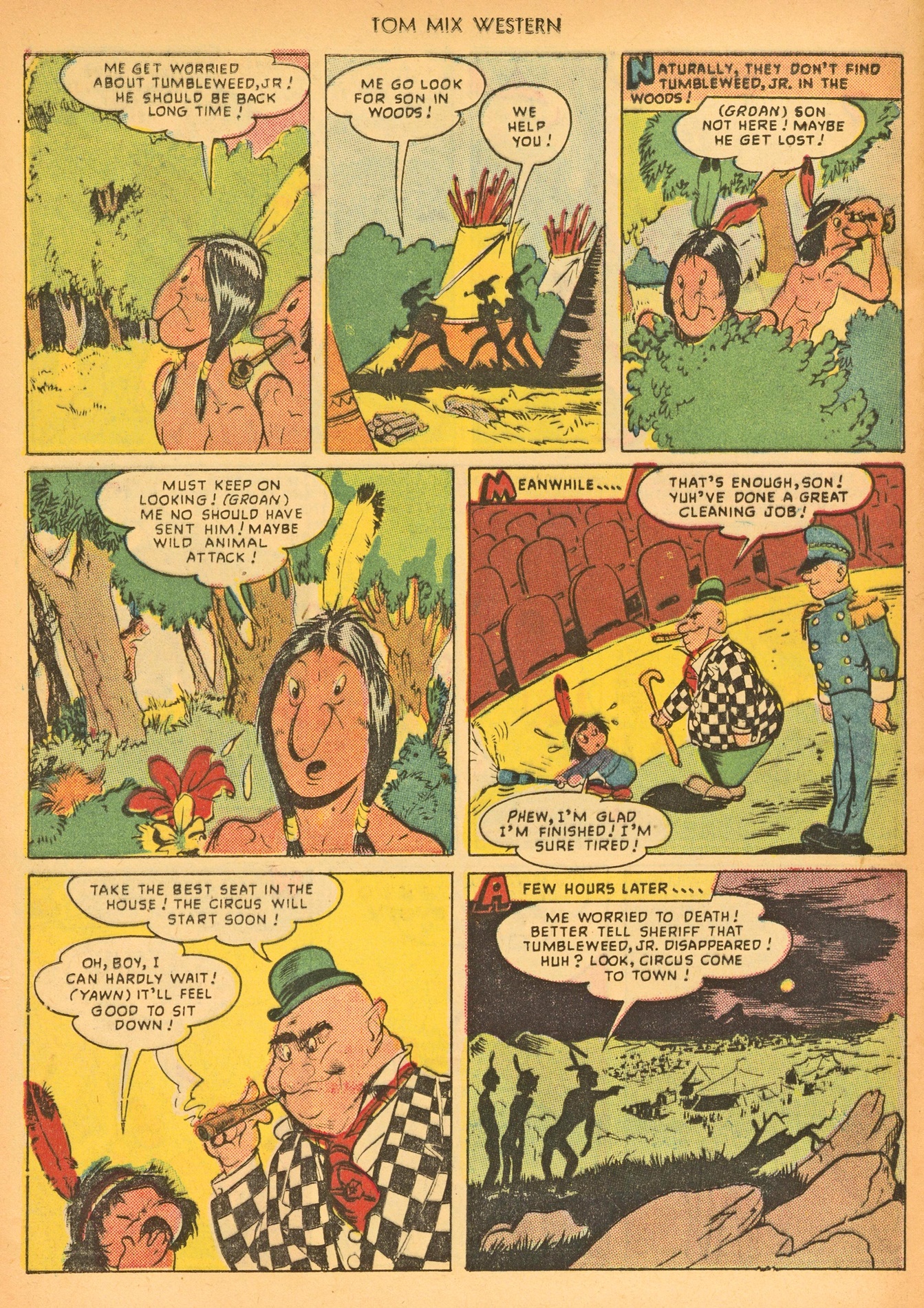 Read online Tom Mix Western (1948) comic -  Issue #22 - 24