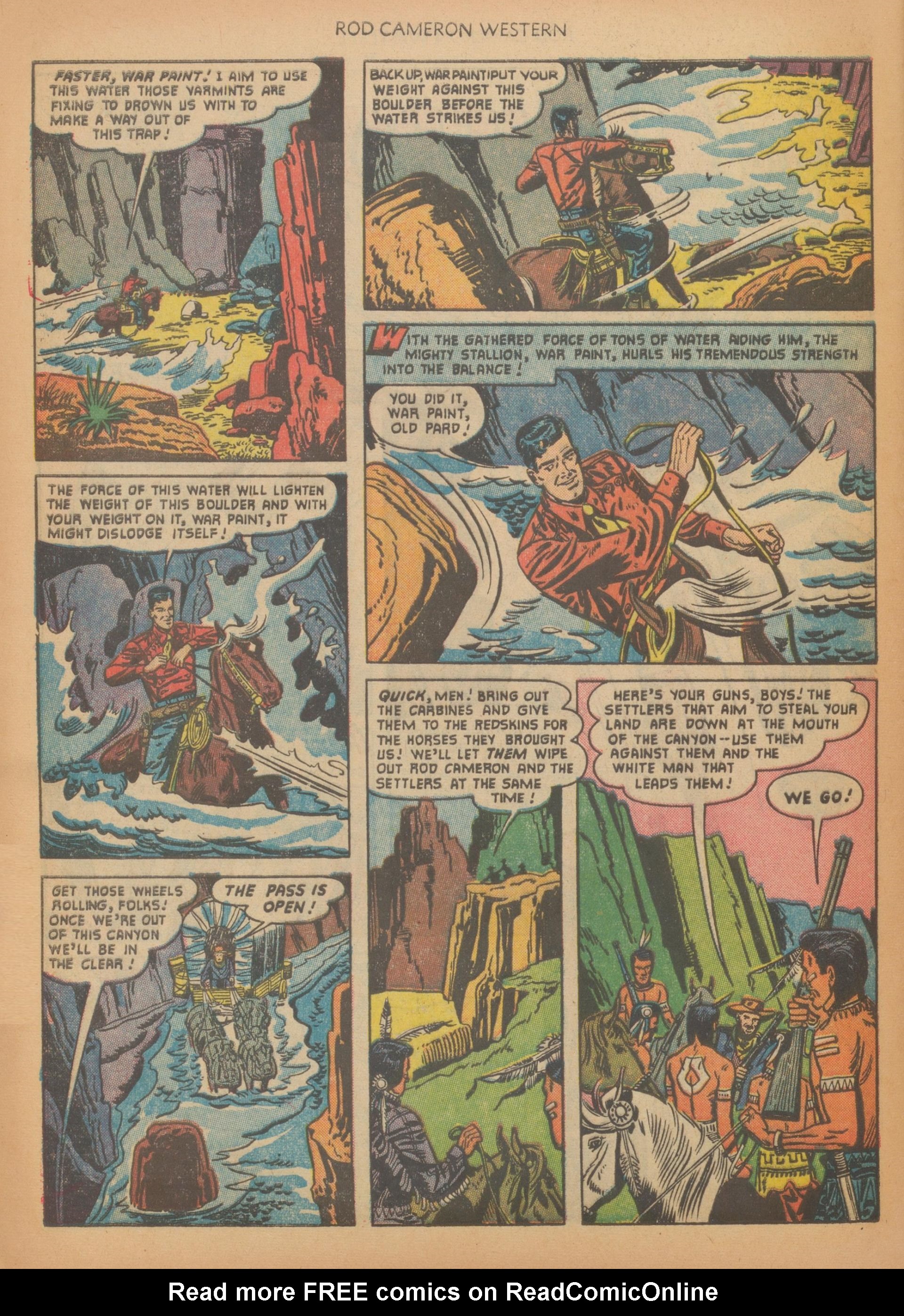 Read online Rod Cameron Western comic -  Issue #12 - 28