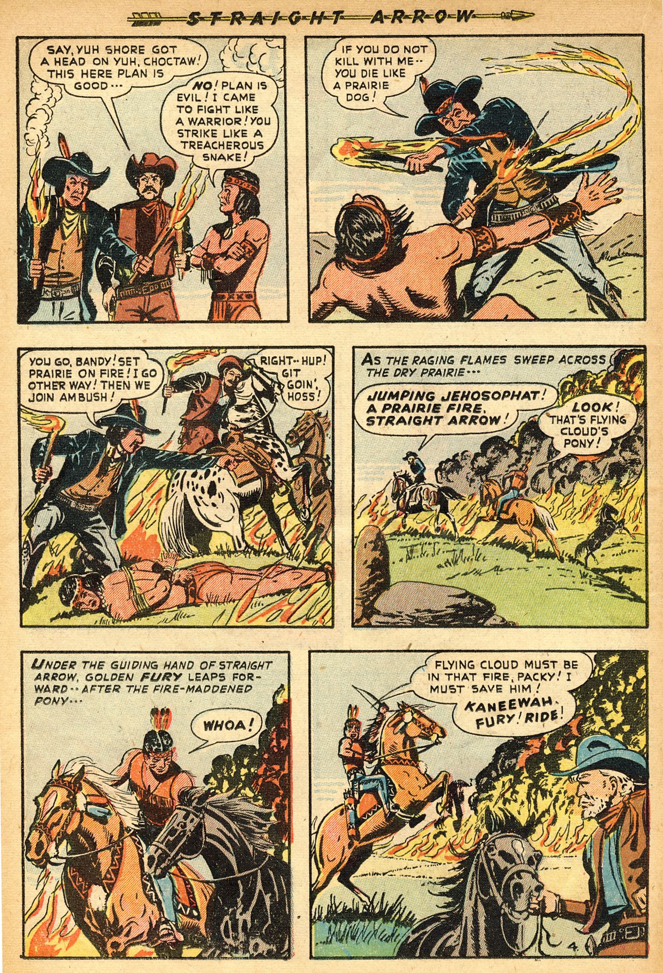 Read online Straight Arrow comic -  Issue #9 - 14