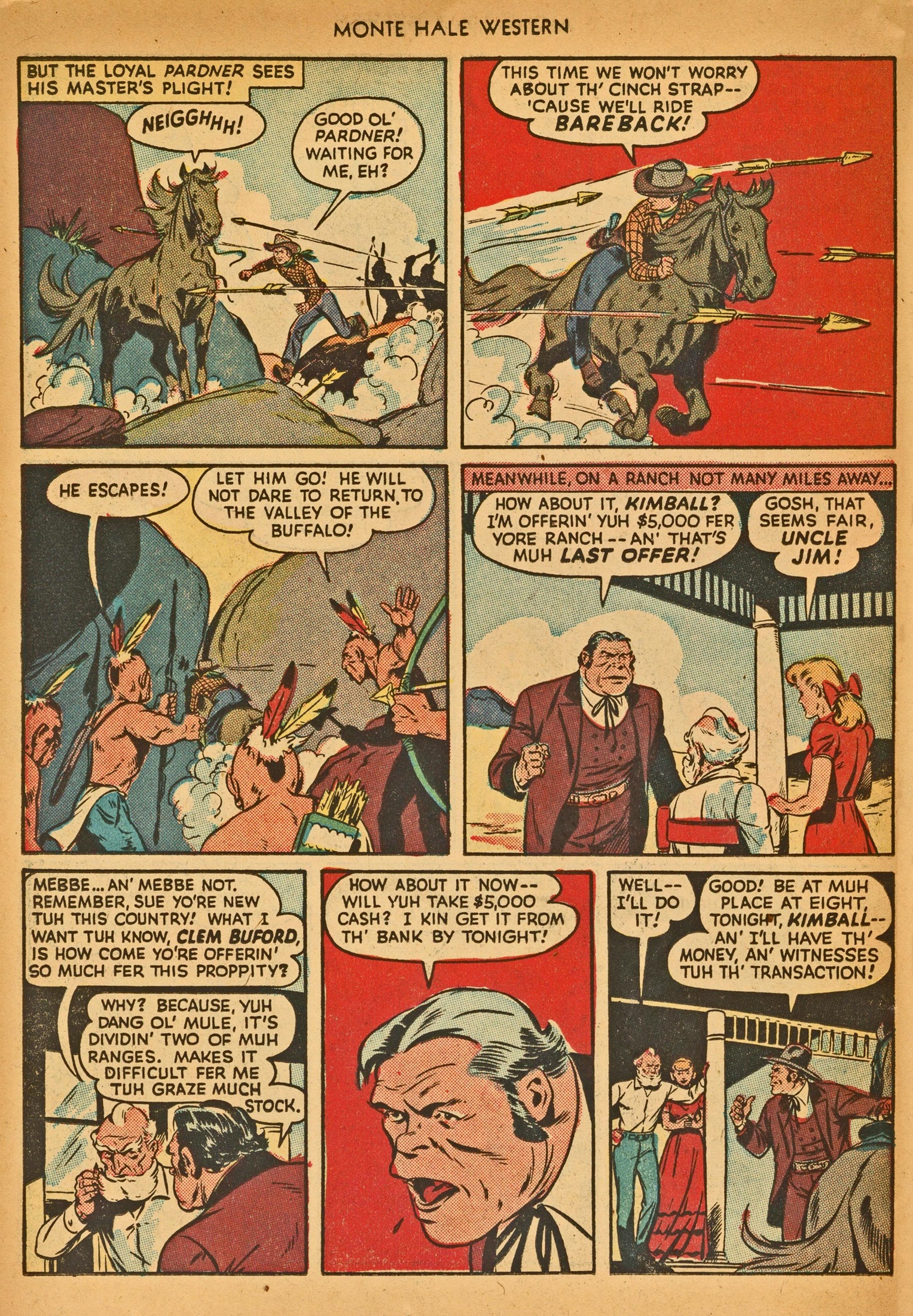 Read online Monte Hale Western comic -  Issue #30 - 42