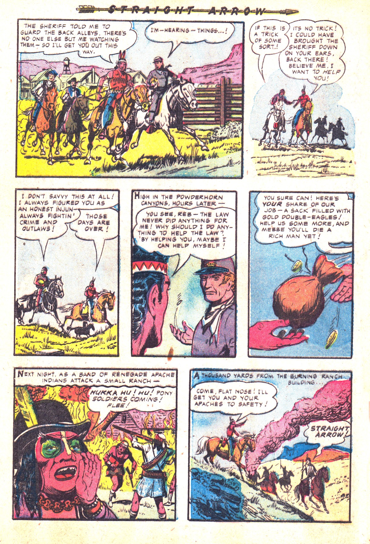 Read online Straight Arrow comic -  Issue #33 - 28