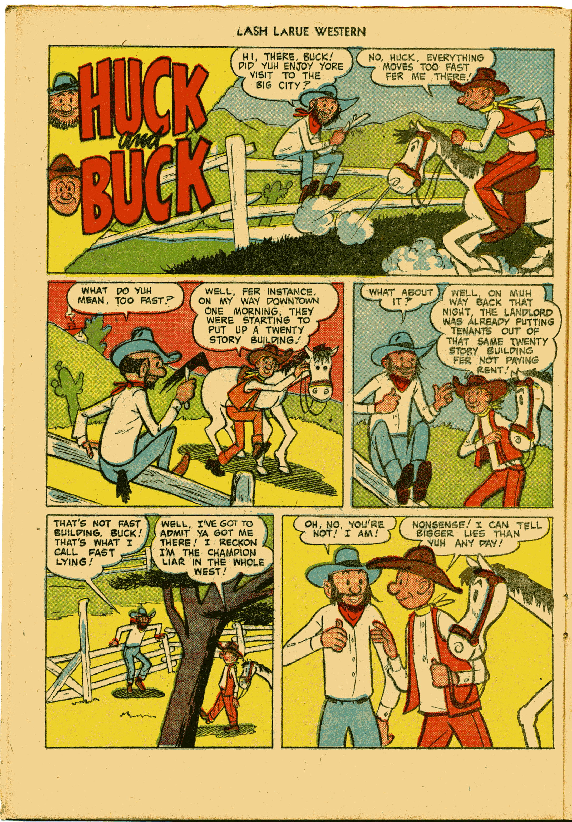 Read online Lash Larue Western (1949) comic -  Issue #27 - 16