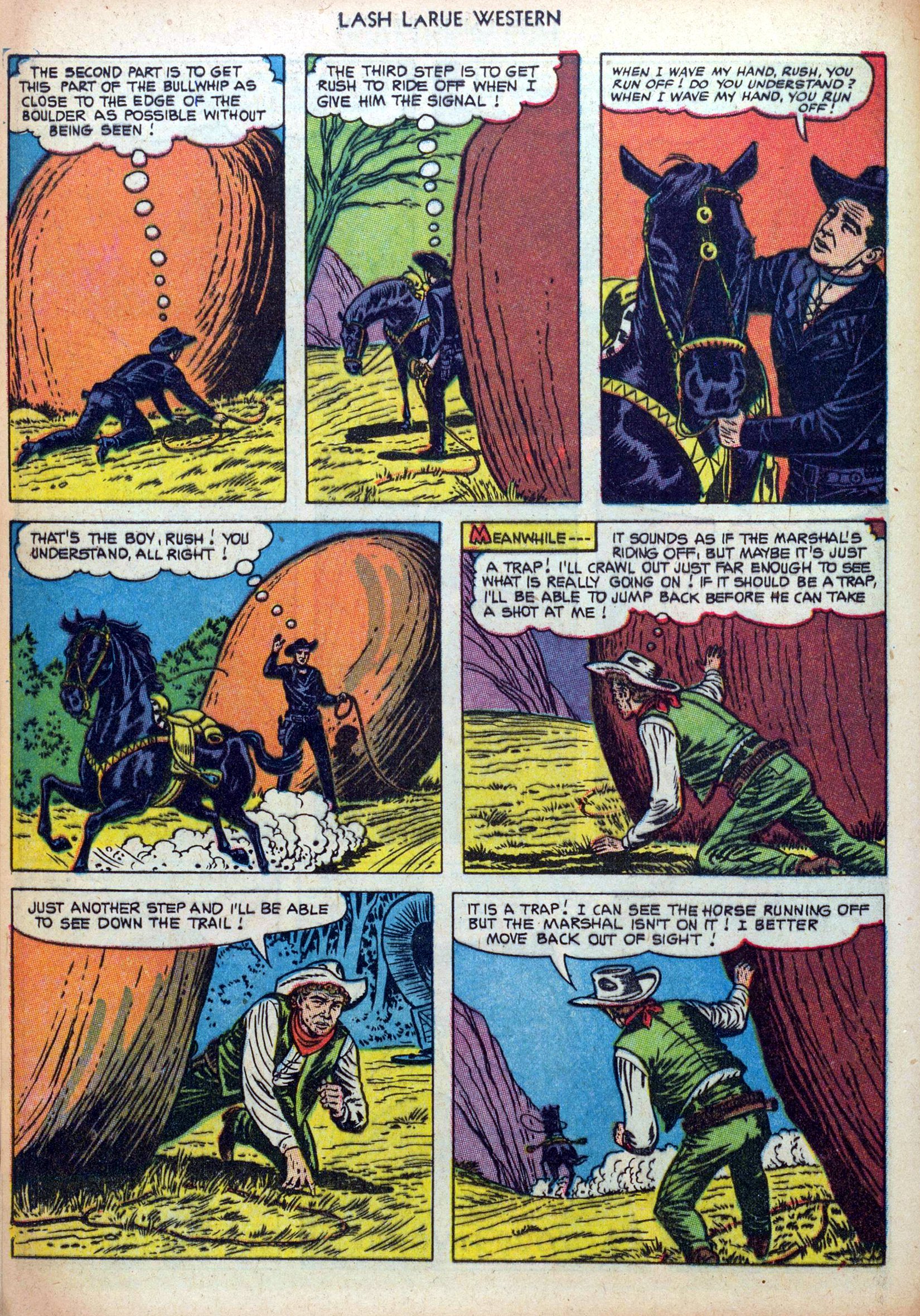 Read online Lash Larue Western (1949) comic -  Issue #38 - 12
