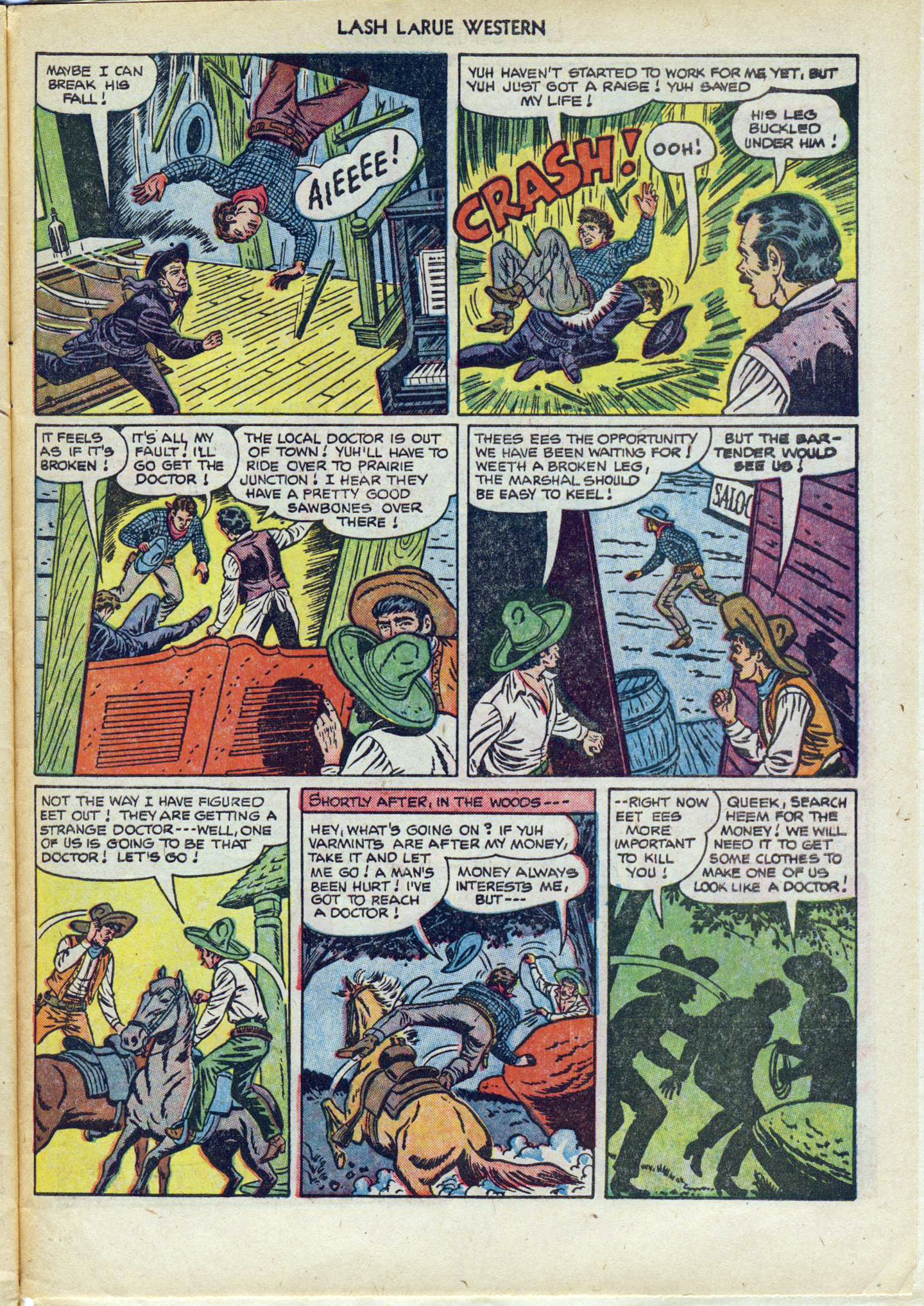 Read online Lash Larue Western (1949) comic -  Issue #29 - 31