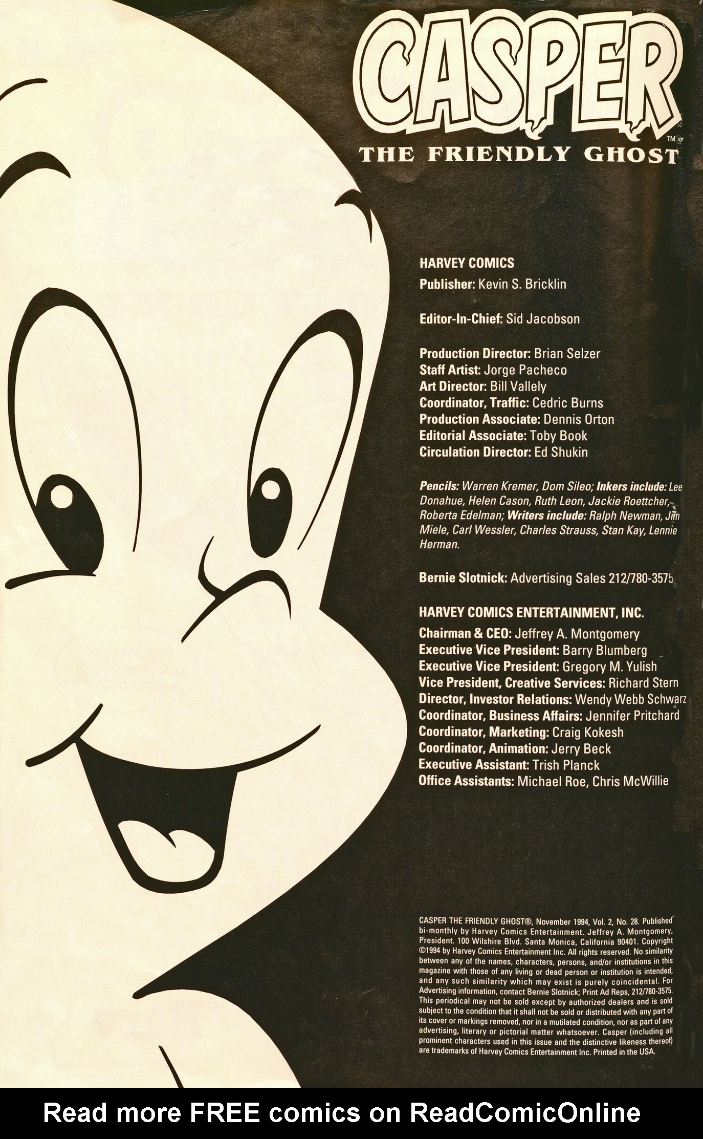 Read online Casper the Friendly Ghost (1991) comic -  Issue #28 - 2