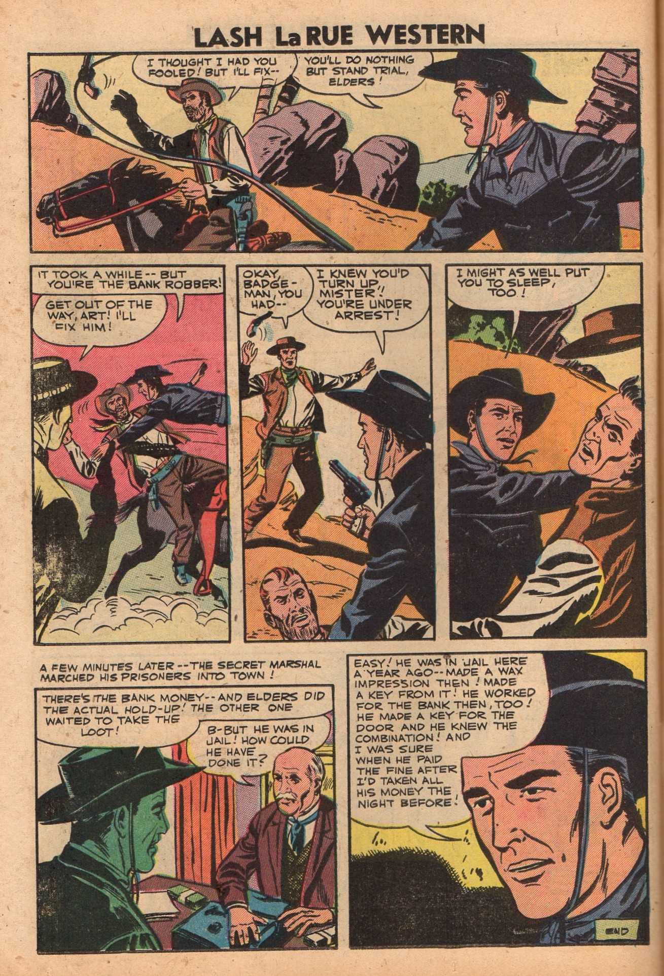 Read online Lash Larue Western (1949) comic -  Issue #64 - 26