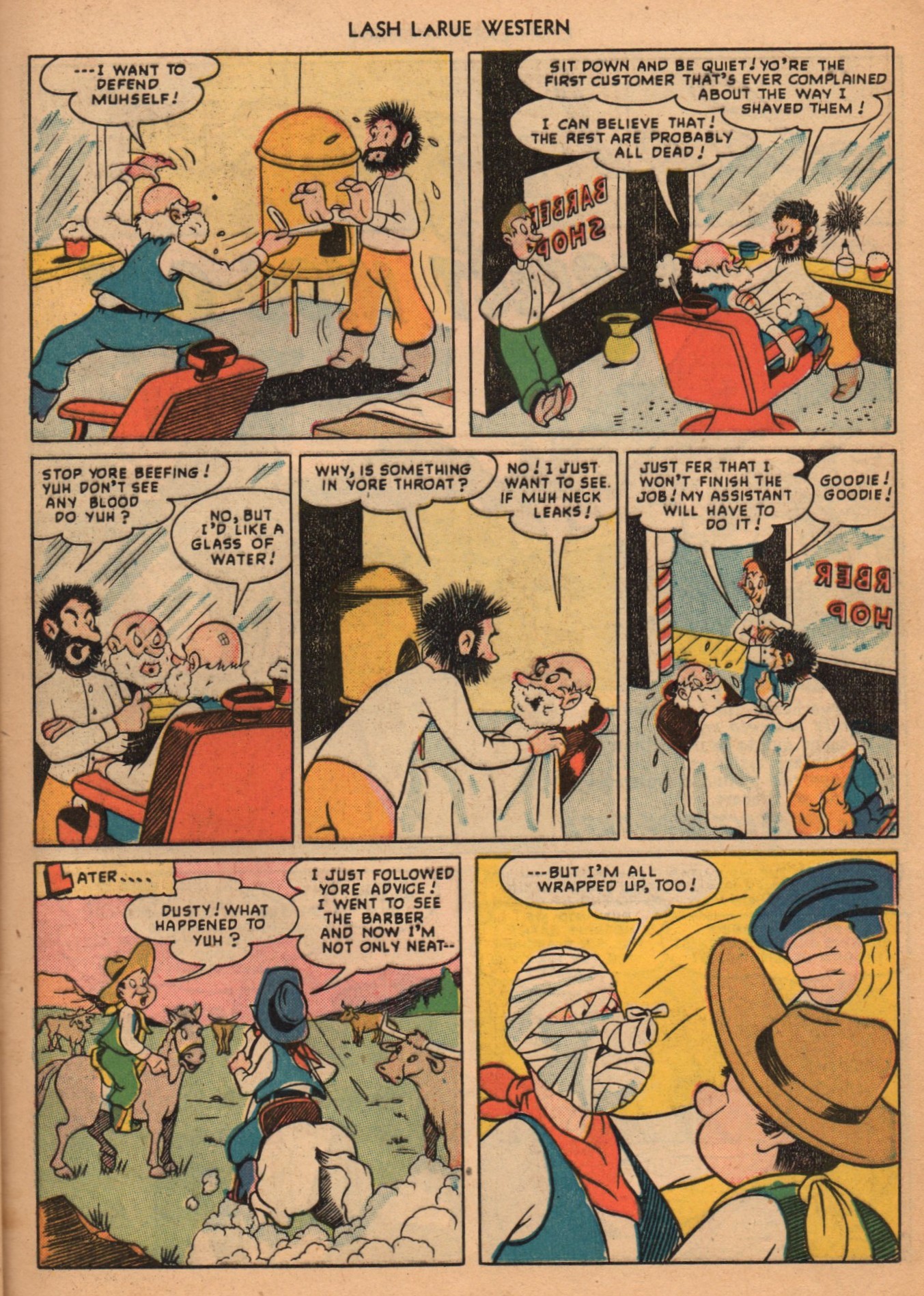 Read online Lash Larue Western (1949) comic -  Issue #2 - 25