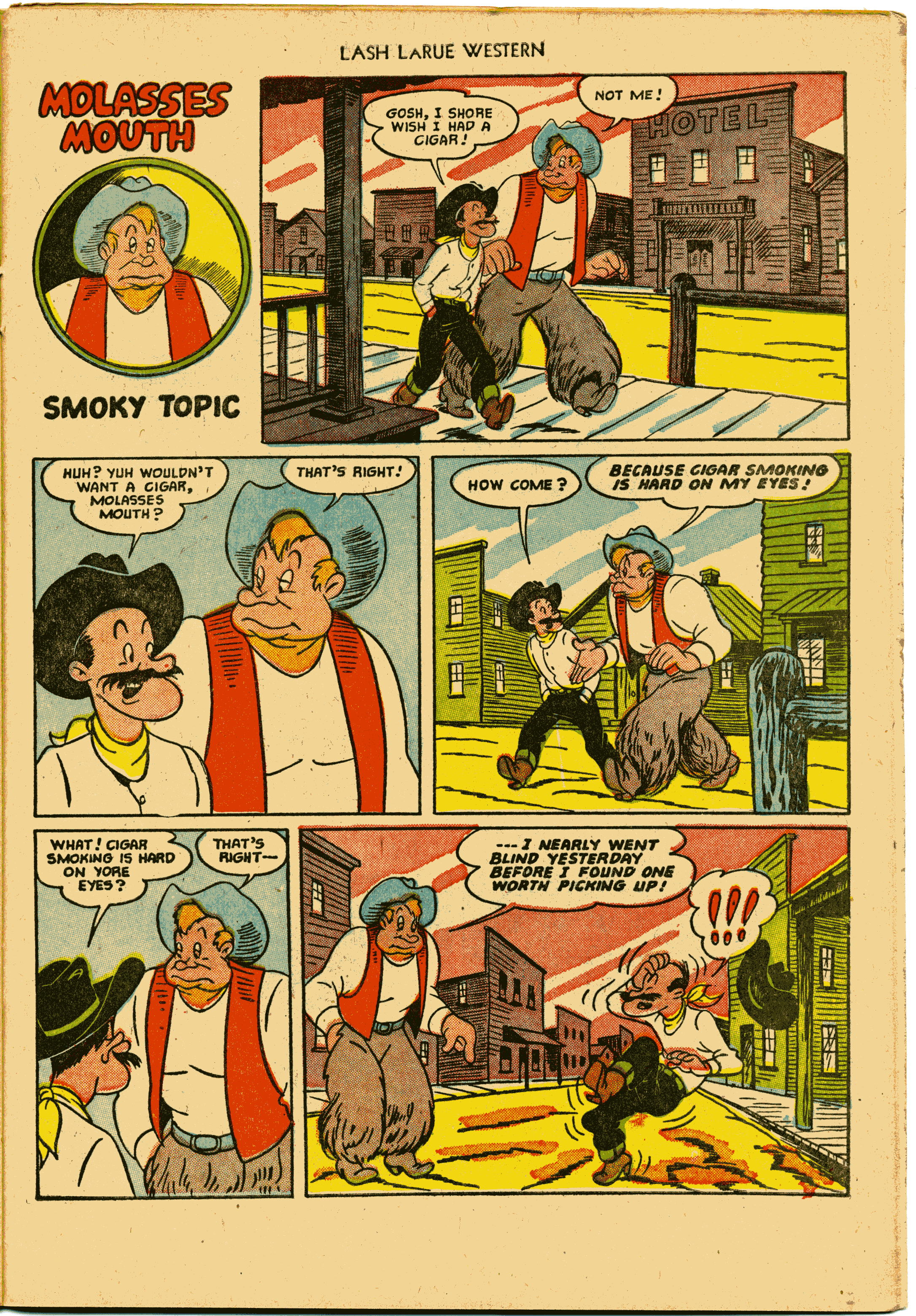 Read online Lash Larue Western (1949) comic -  Issue #27 - 27
