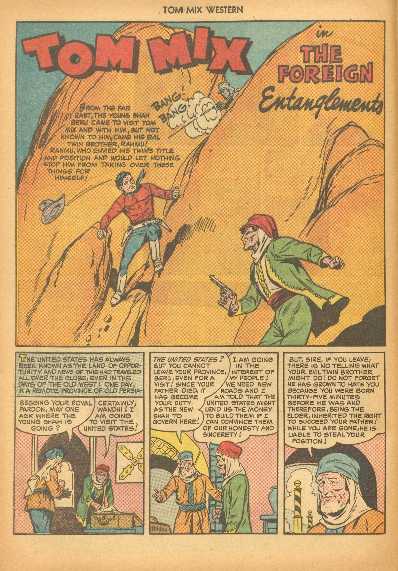 Read online Tom Mix Western (1948) comic -  Issue #33 - 44