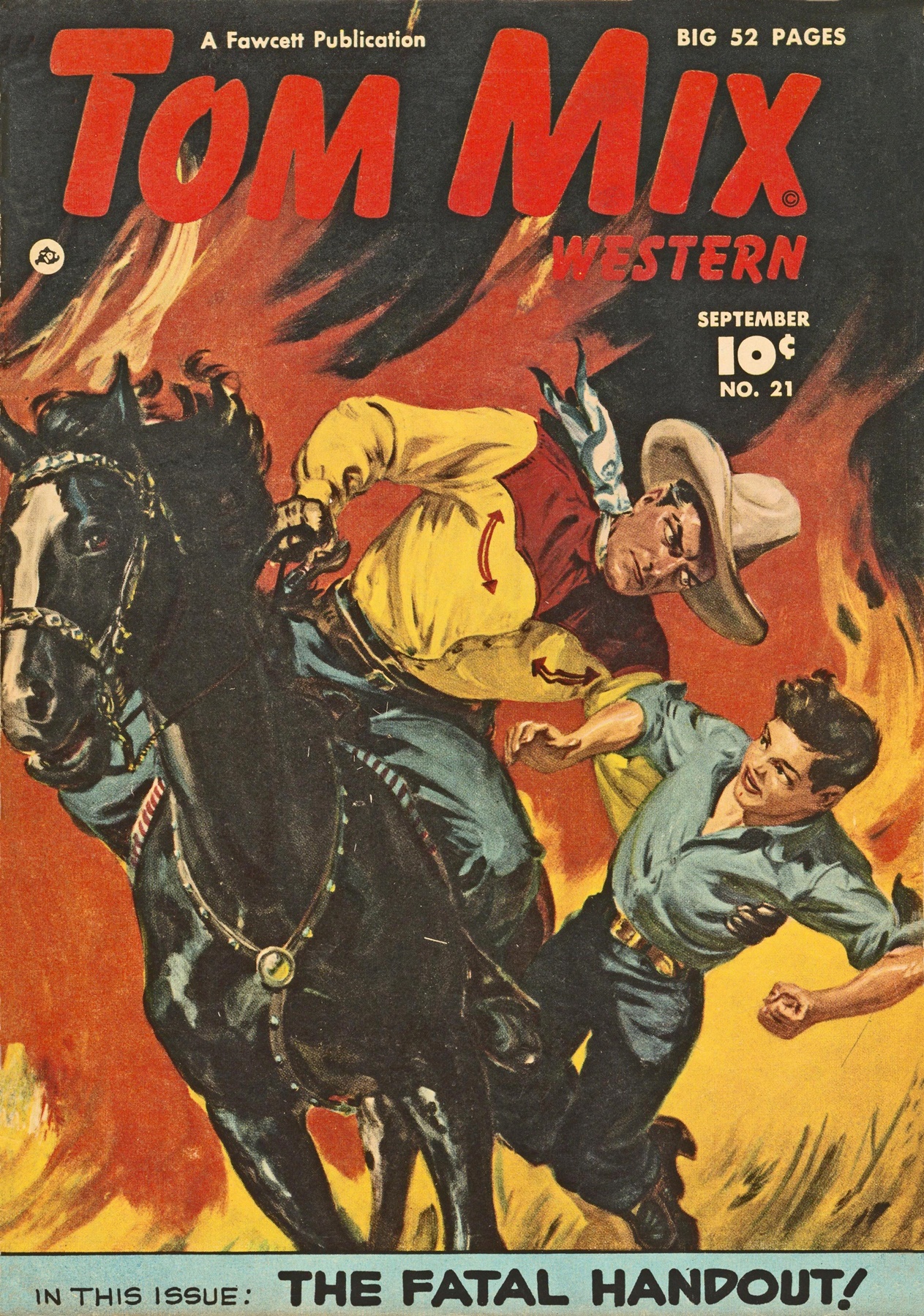 Read online Tom Mix Western (1948) comic -  Issue #21 - 1