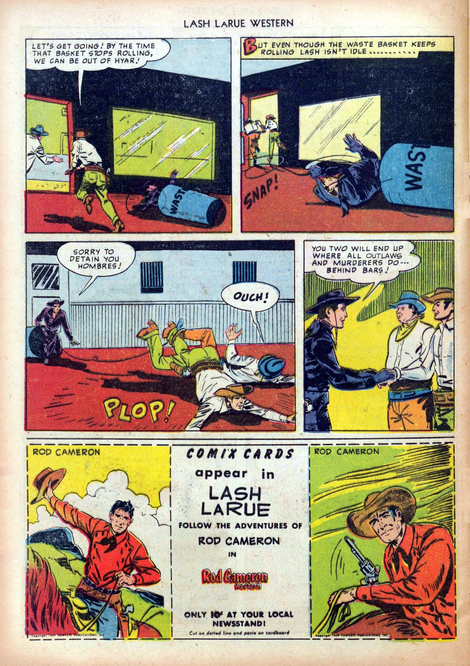 Read online Lash Larue Western (1949) comic -  Issue #4 - 24