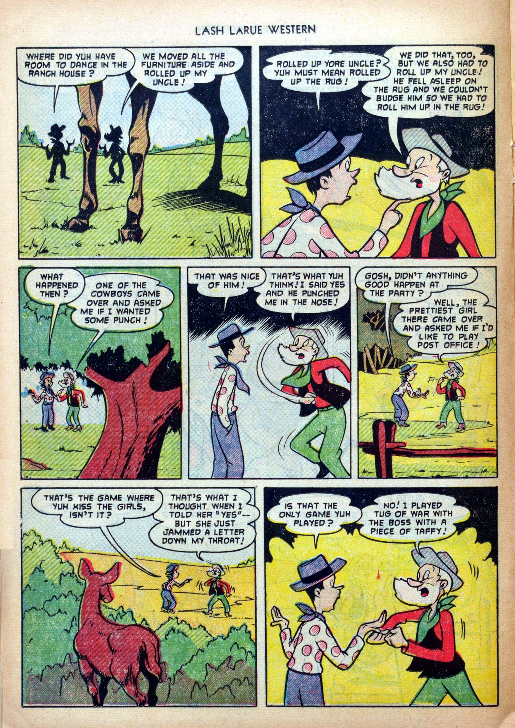 Read online Lash Larue Western (1949) comic -  Issue #31 - 16