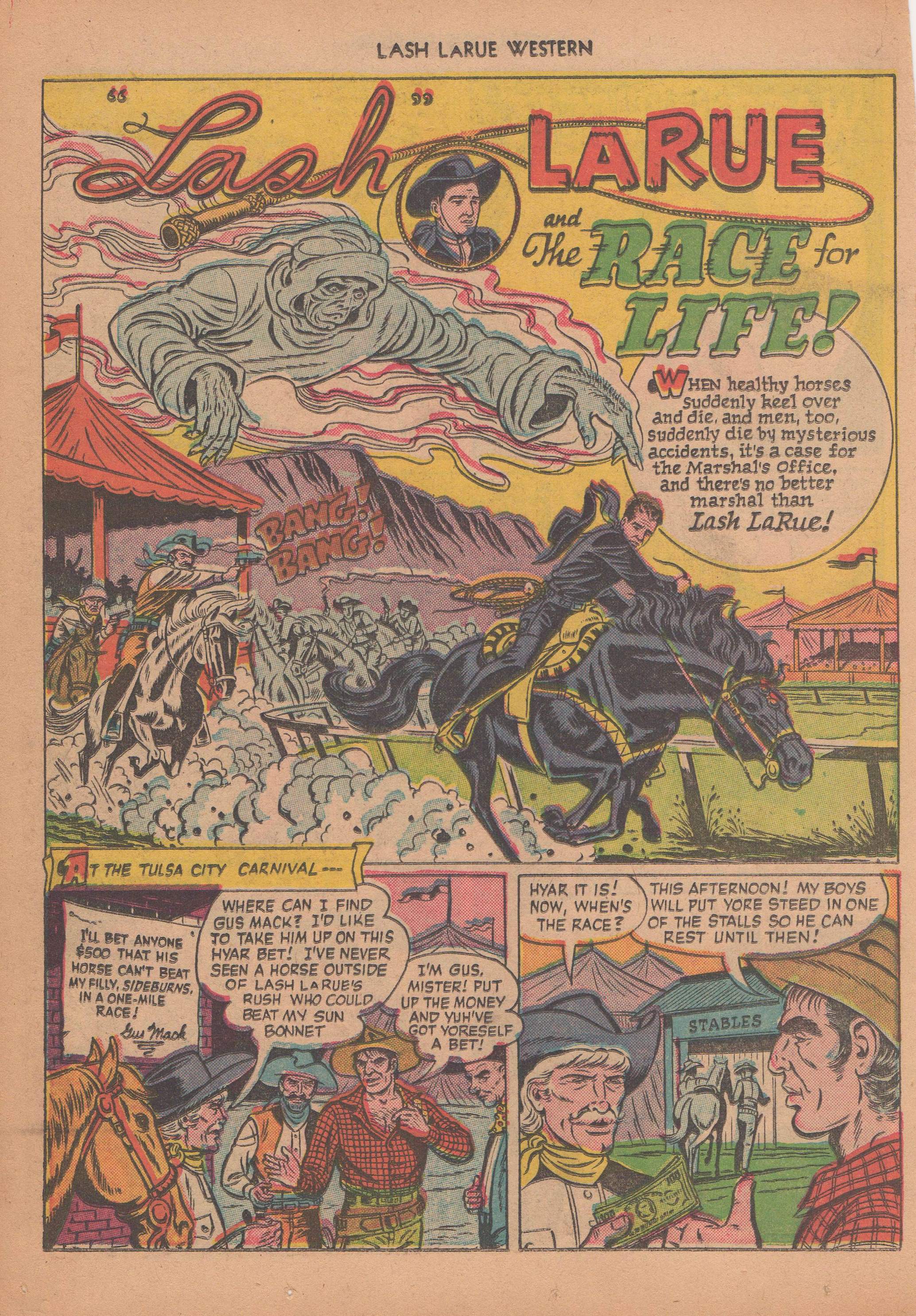 Read online Lash Larue Western (1949) comic -  Issue #14 - 27