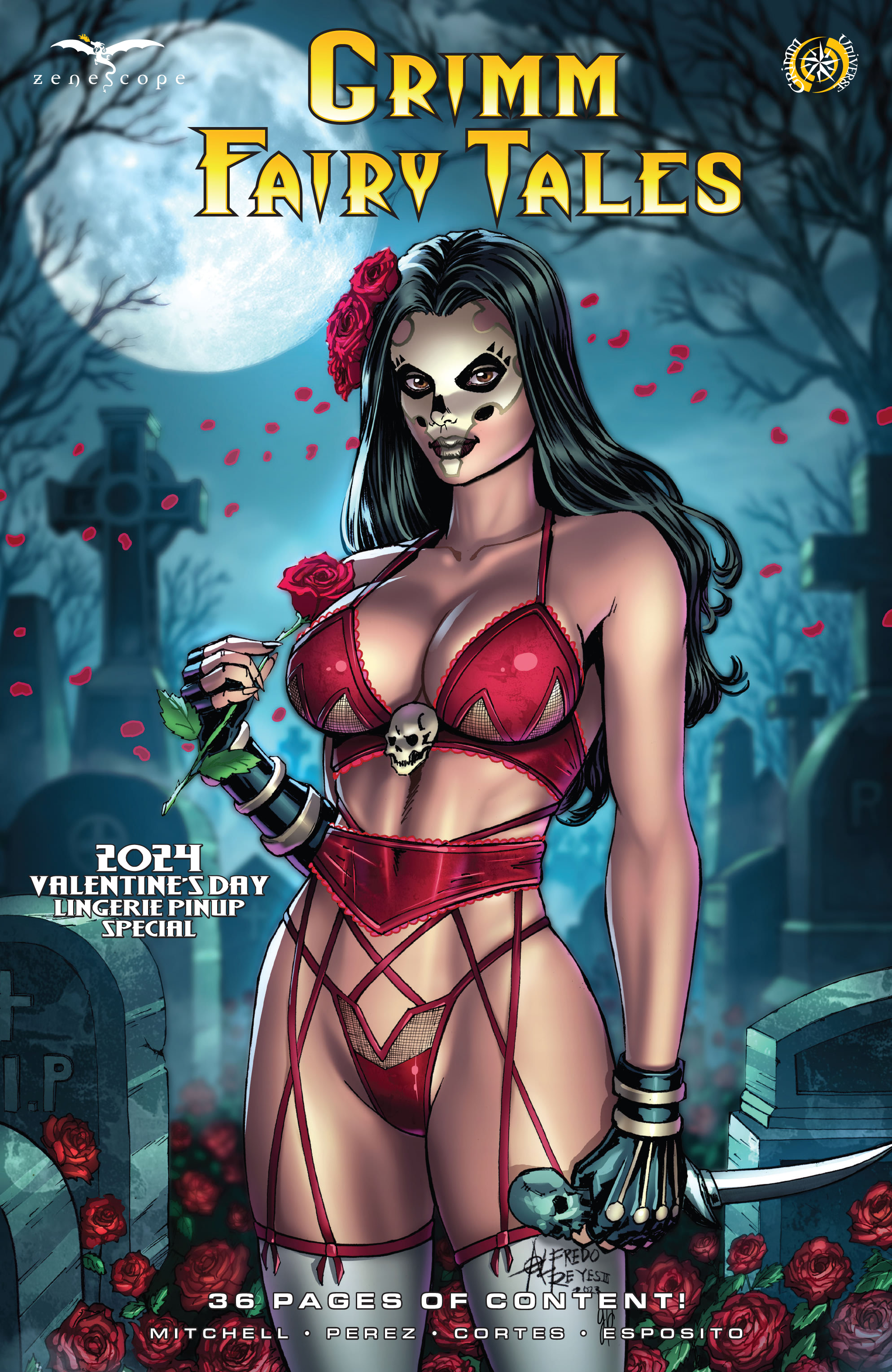 Read online Grimm Fairy Tales 2024 Valentine's Day Lingerie Pinup Special comic -  Issue # Full - 1
