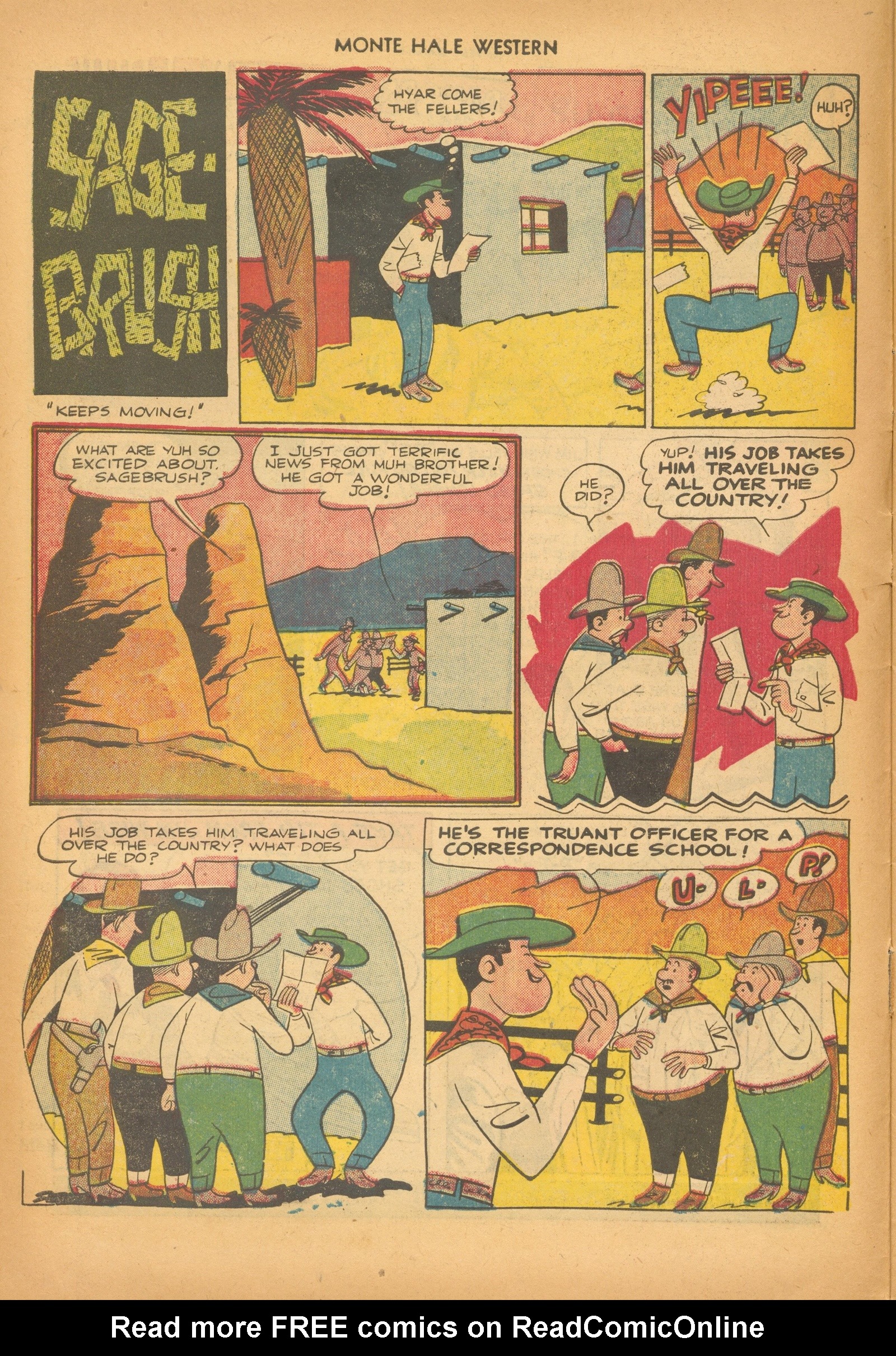 Read online Monte Hale Western comic -  Issue #73 - 10