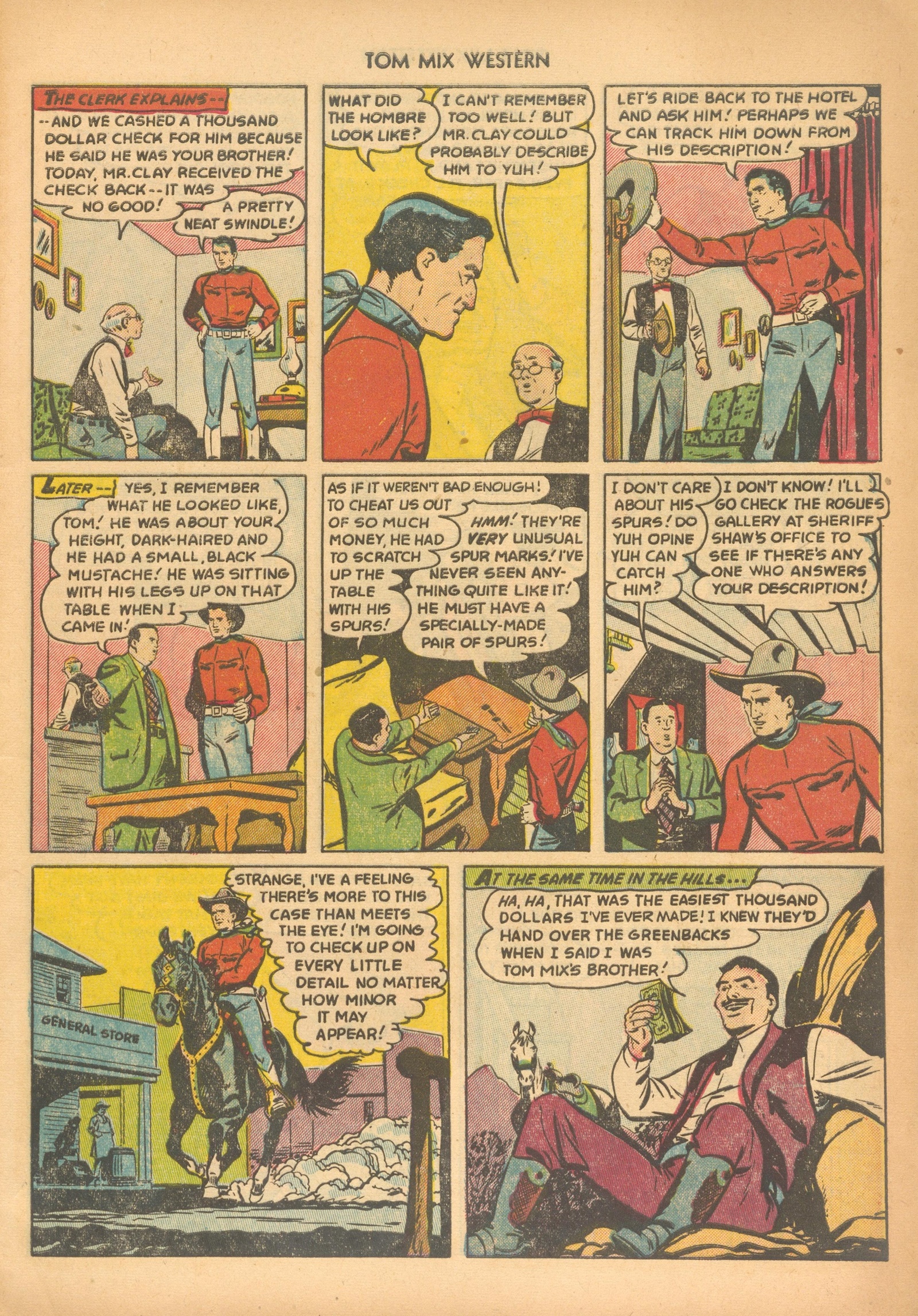 Read online Tom Mix Western (1948) comic -  Issue #56 - 5