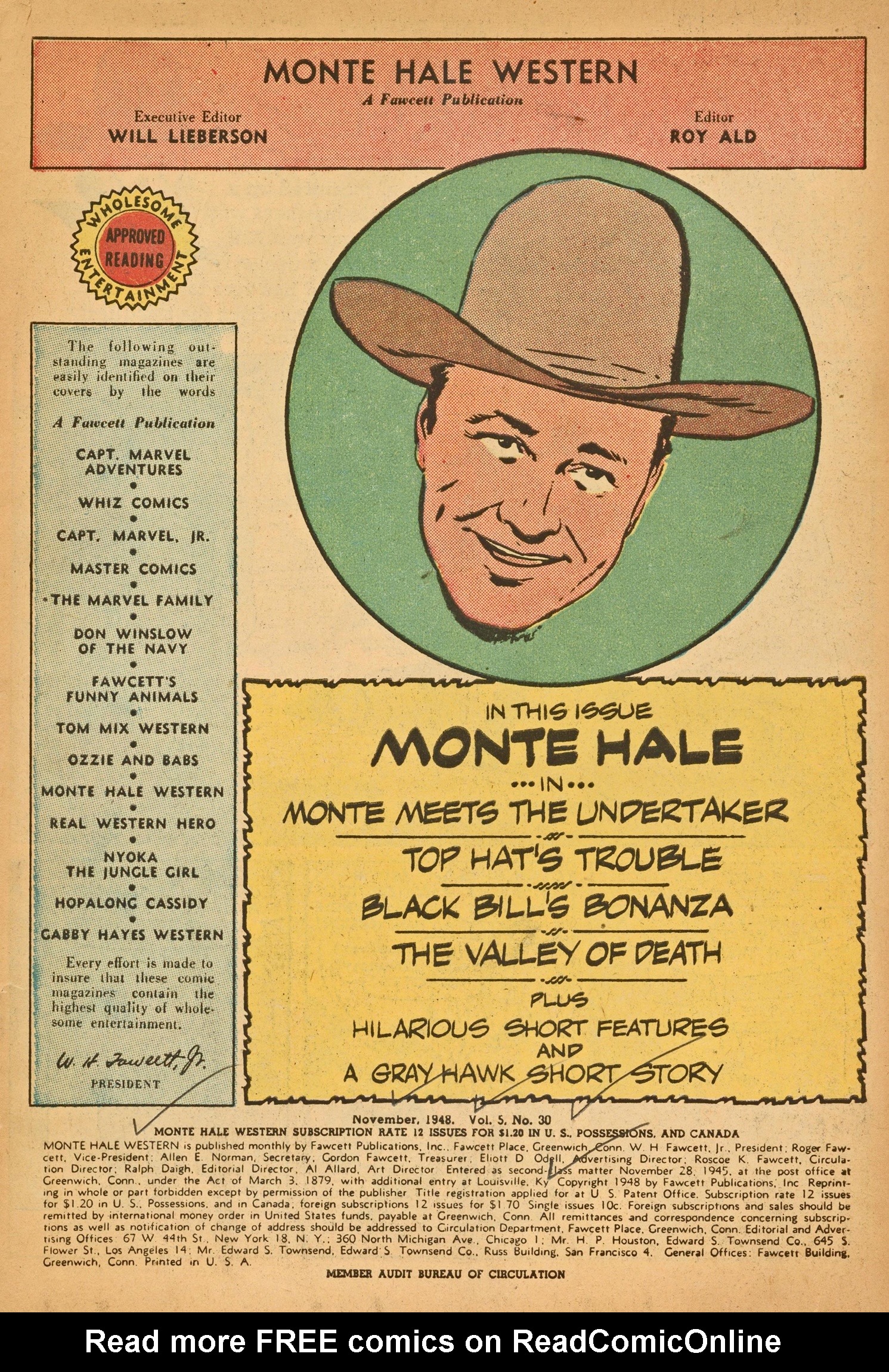 Read online Monte Hale Western comic -  Issue #30 - 3