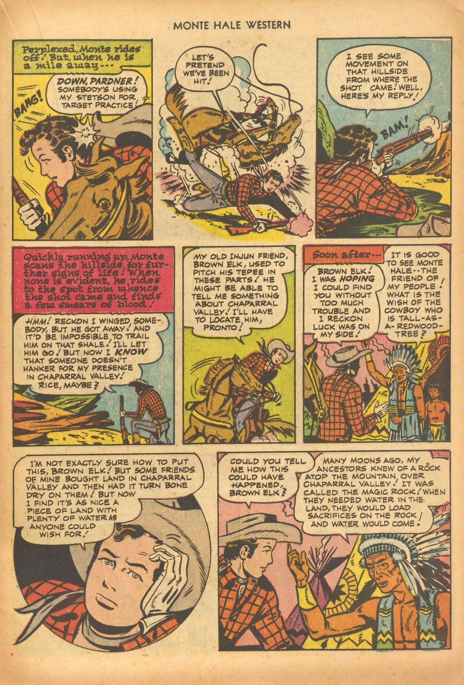 Read online Monte Hale Western comic -  Issue #79 - 21