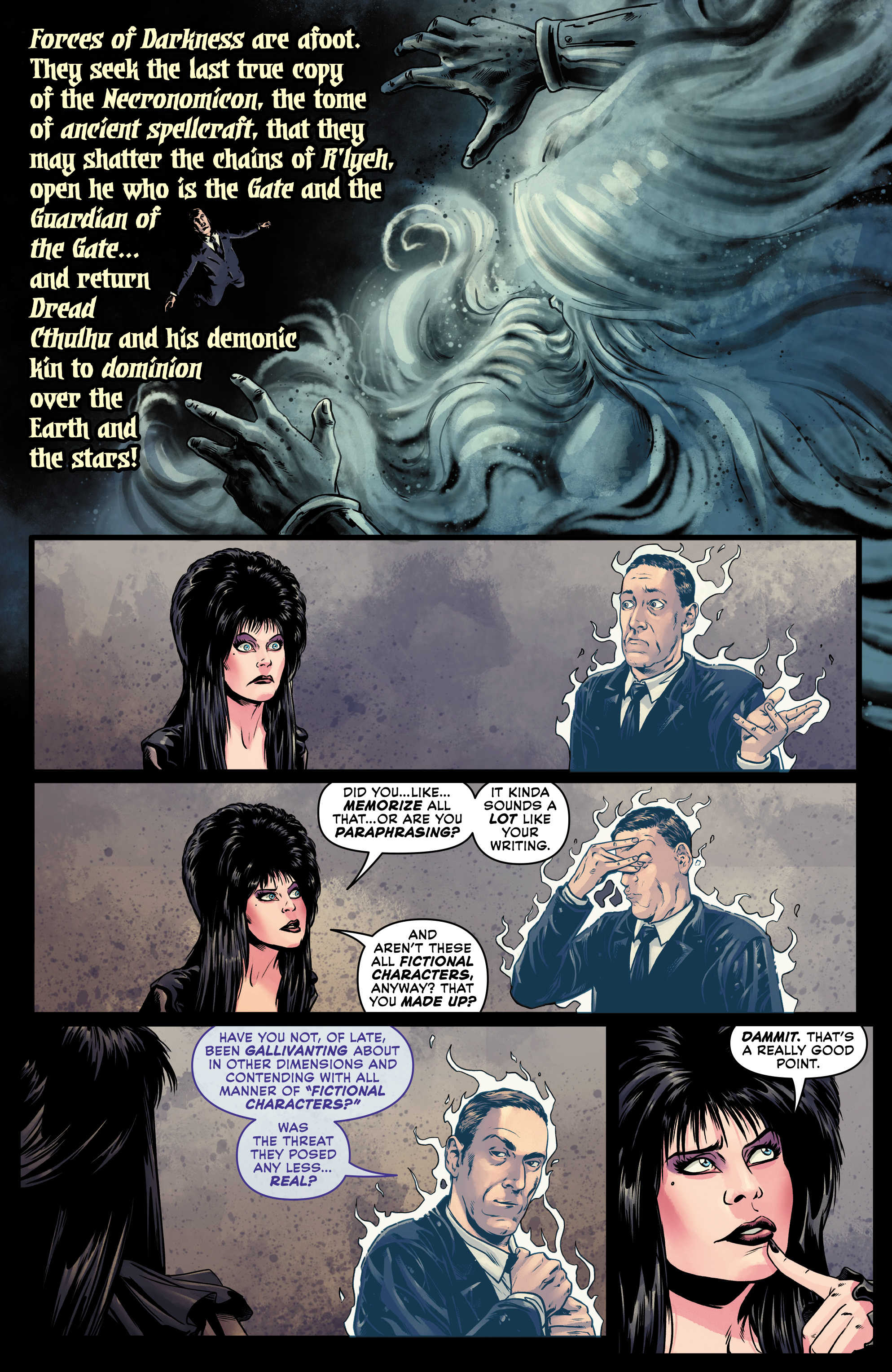 Read online Elvira Meets H.P. Lovecraft comic -  Issue #1 - 14