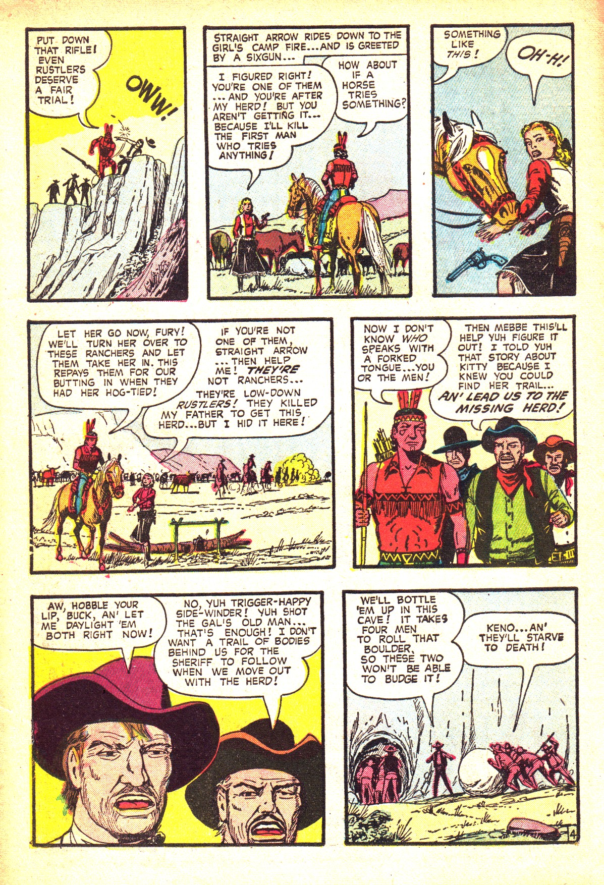 Read online Straight Arrow comic -  Issue #38 - 6