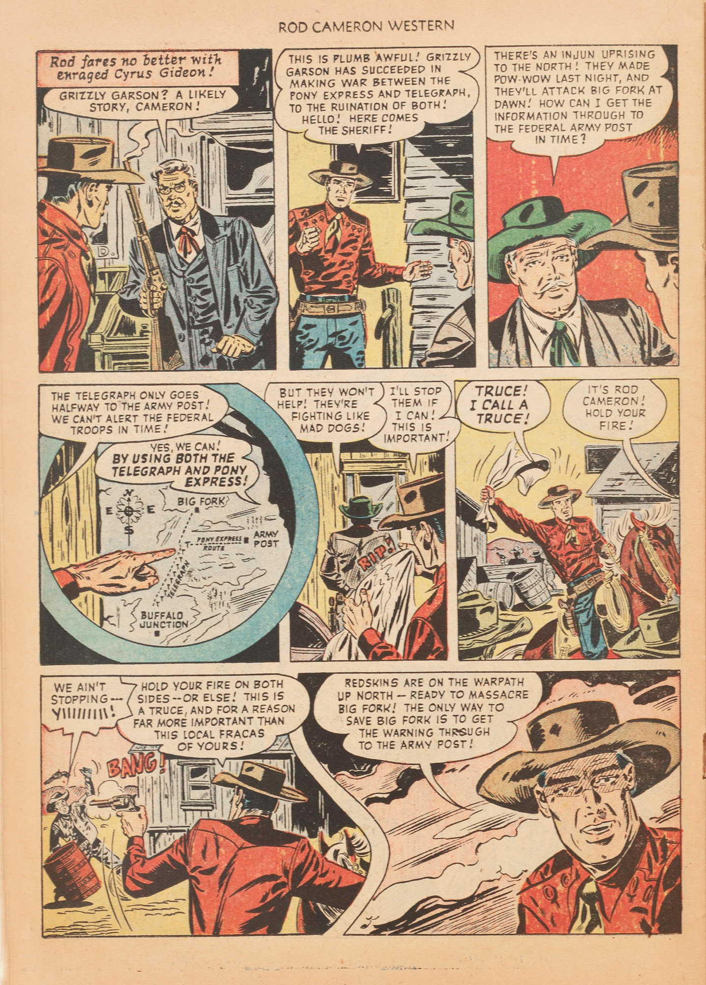 Read online Rod Cameron Western comic -  Issue #5 - 22