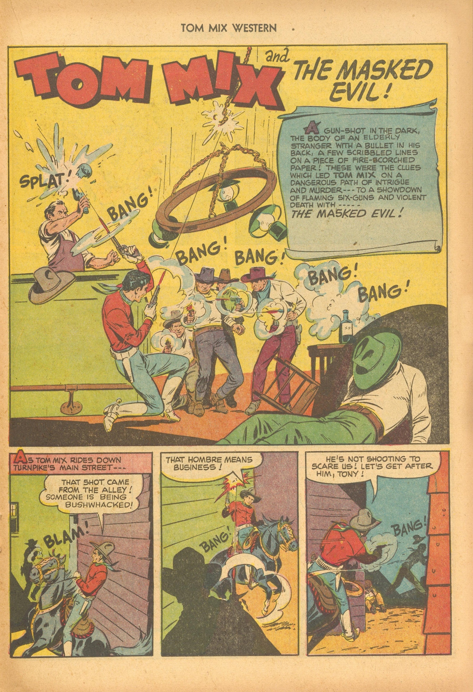 Read online Tom Mix Western (1948) comic -  Issue #46 - 23